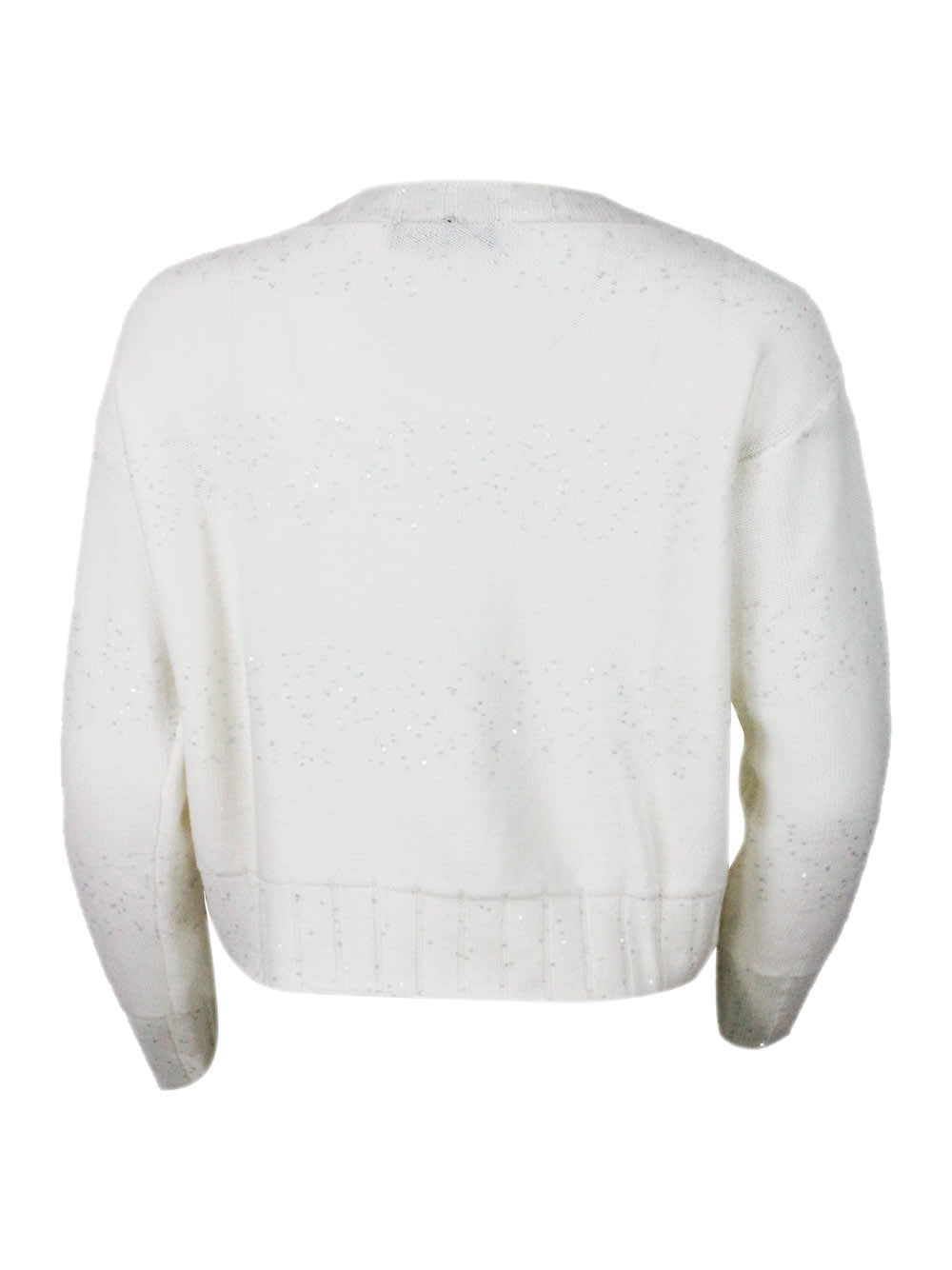 Shop Lorena Antoniazzi Sweater In White