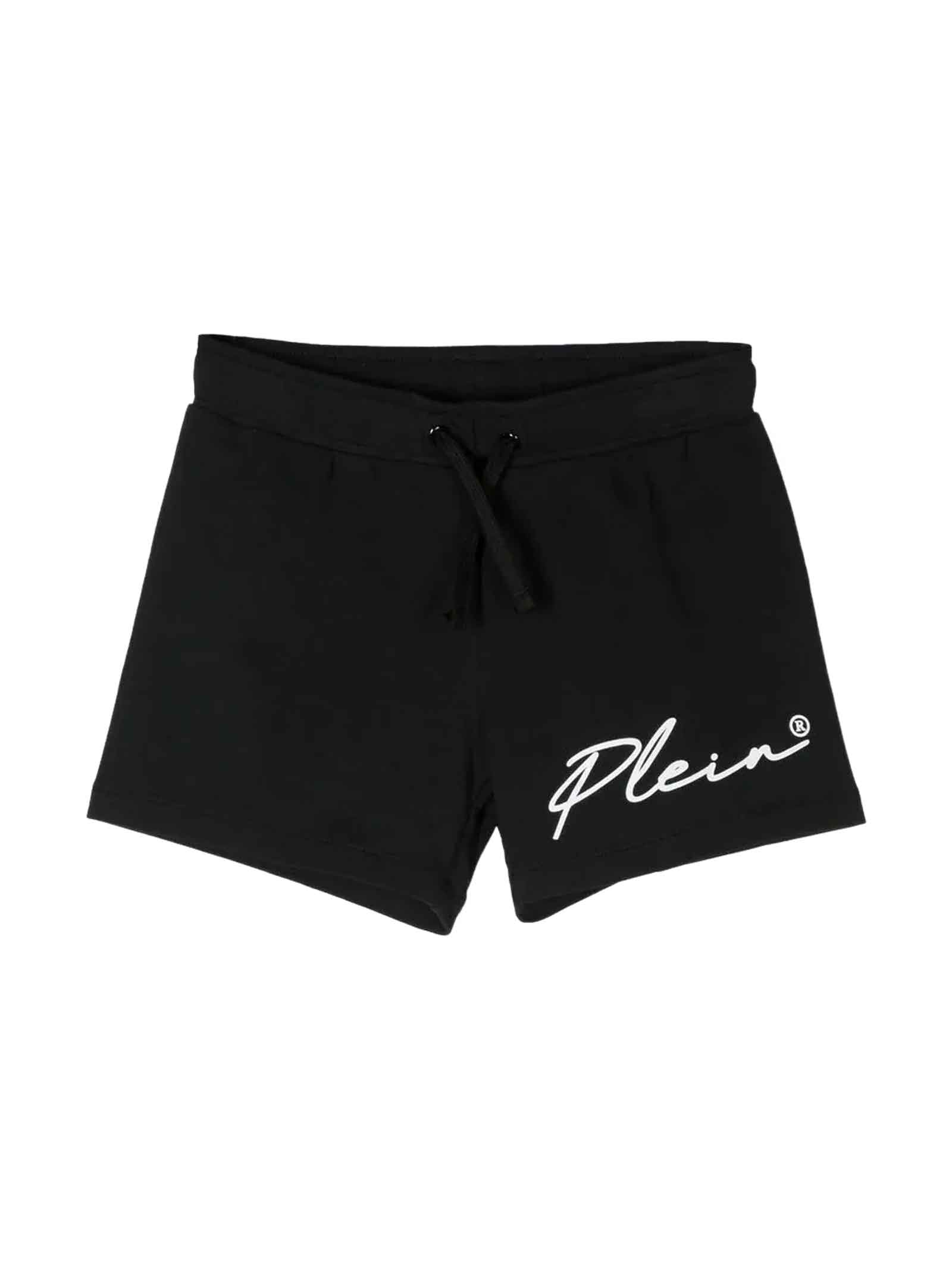 Philipp Plein Junior Black Shorts Girl
