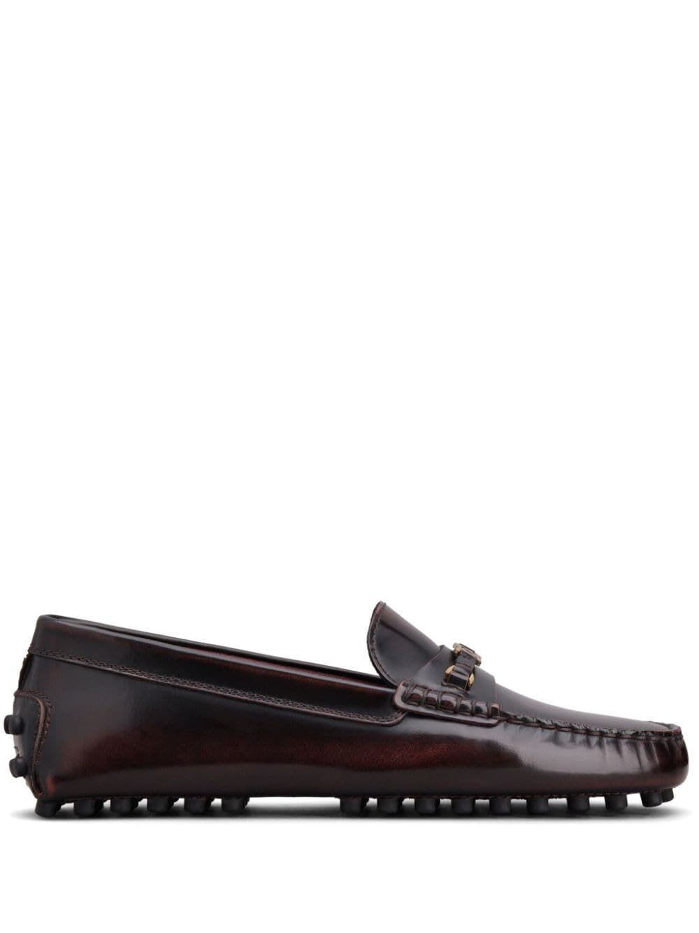 Shop Tod's Loafers In Bordeaux