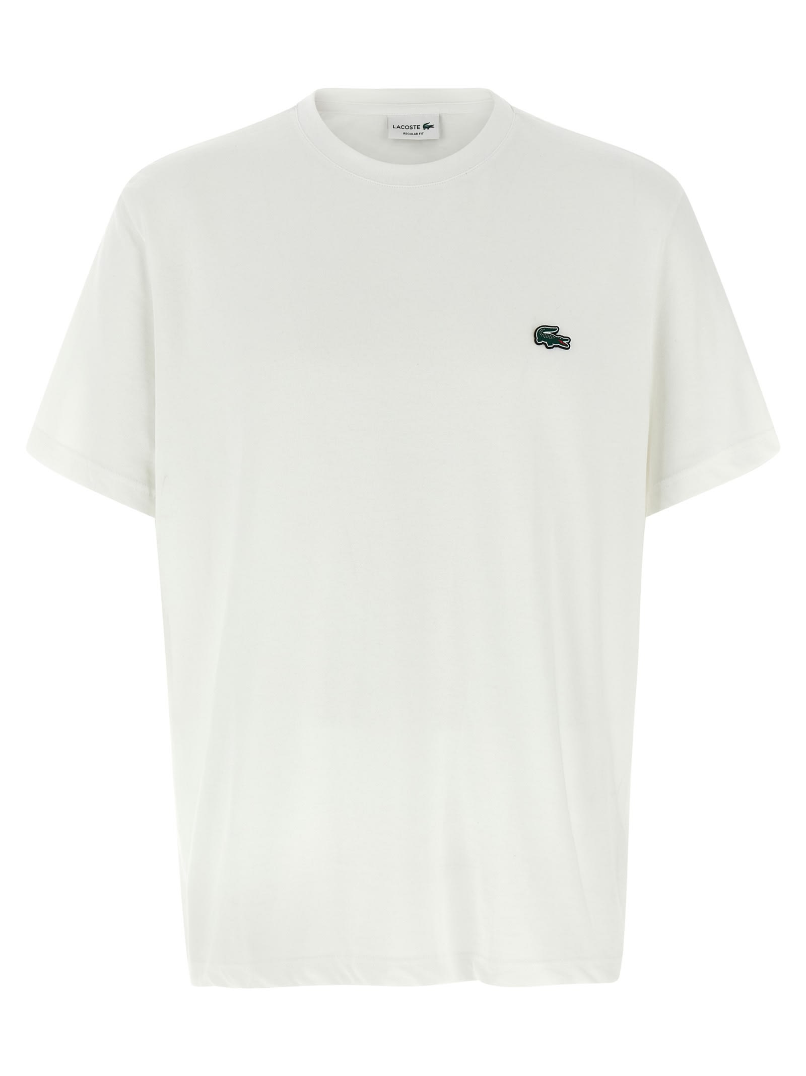 Lacoste Logo Patch T-shirt In White