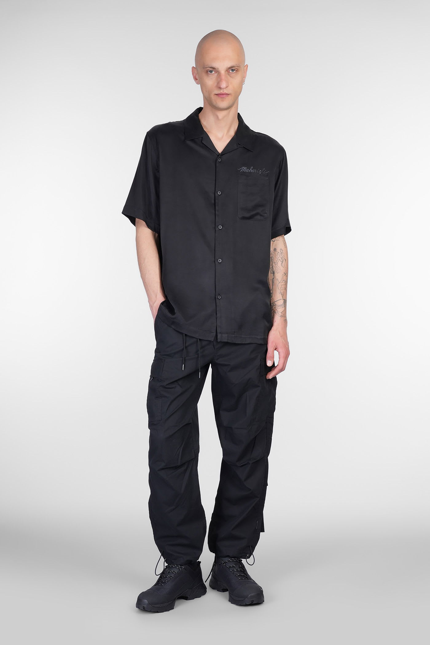 Maharishi Camicia Con Colletto A Campo Tiger Dragon