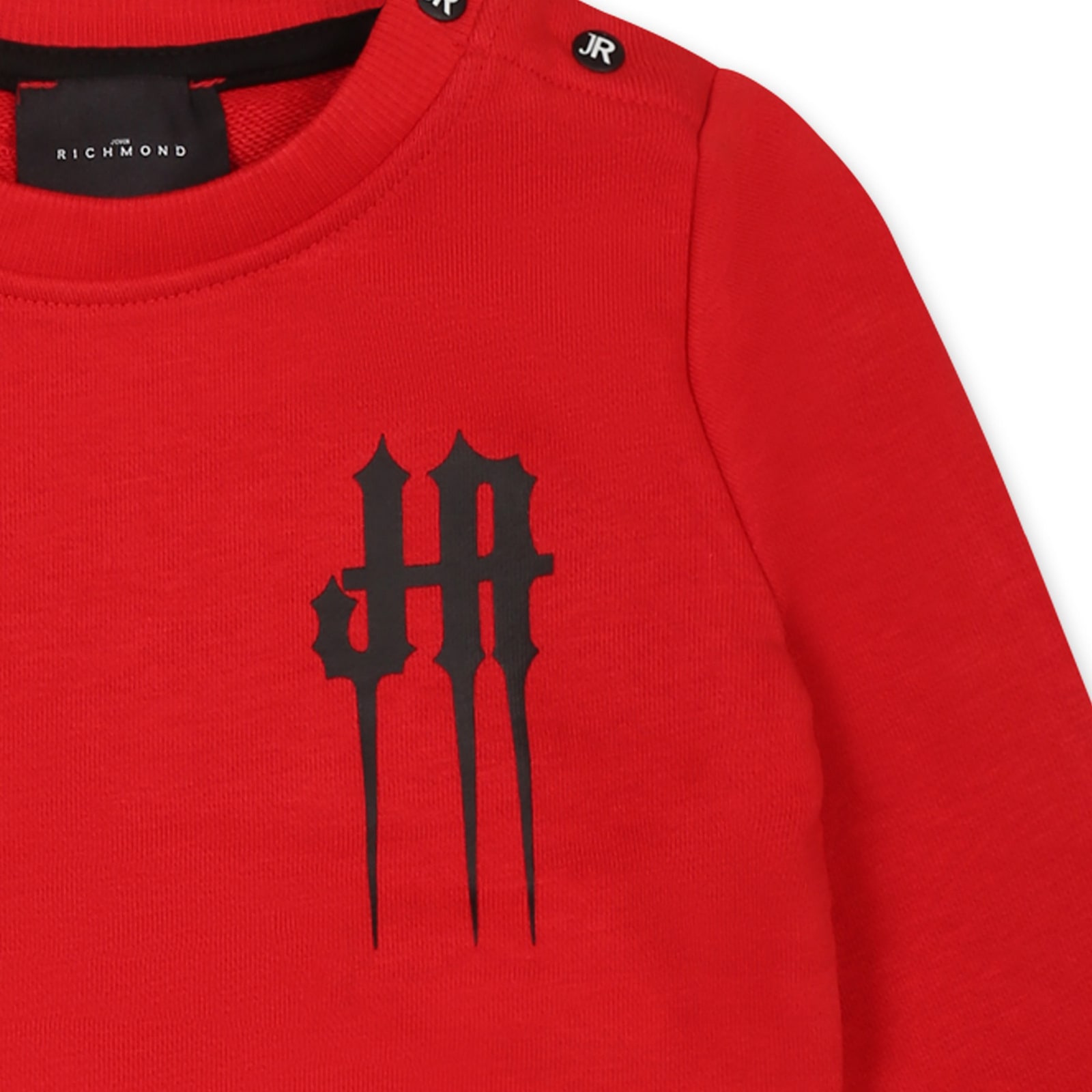 Richmond Red Sweatshirt For Baby Boy With Logo In Red