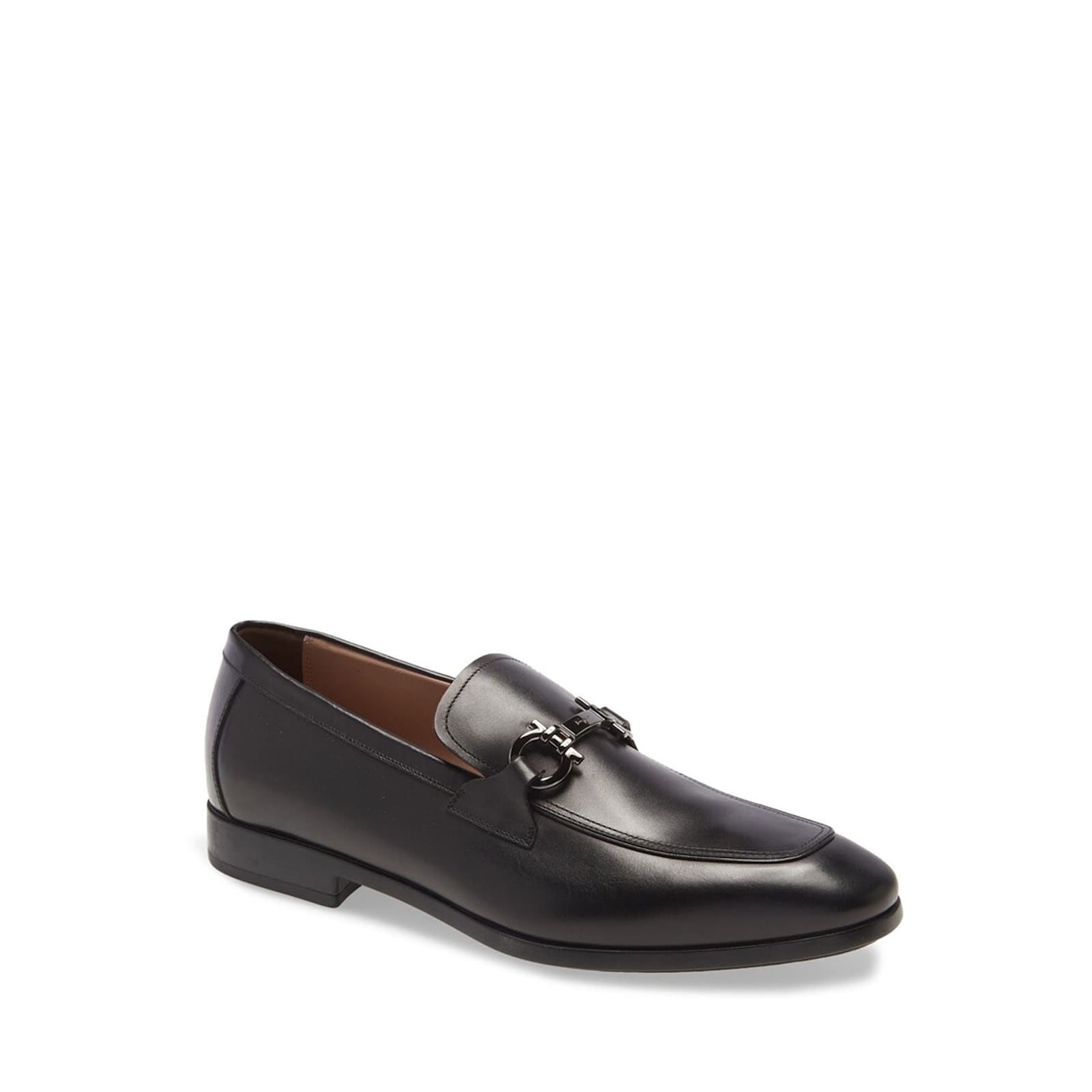 Ferragamo Man Loafers Black Size 6.5 Calfskin In Black