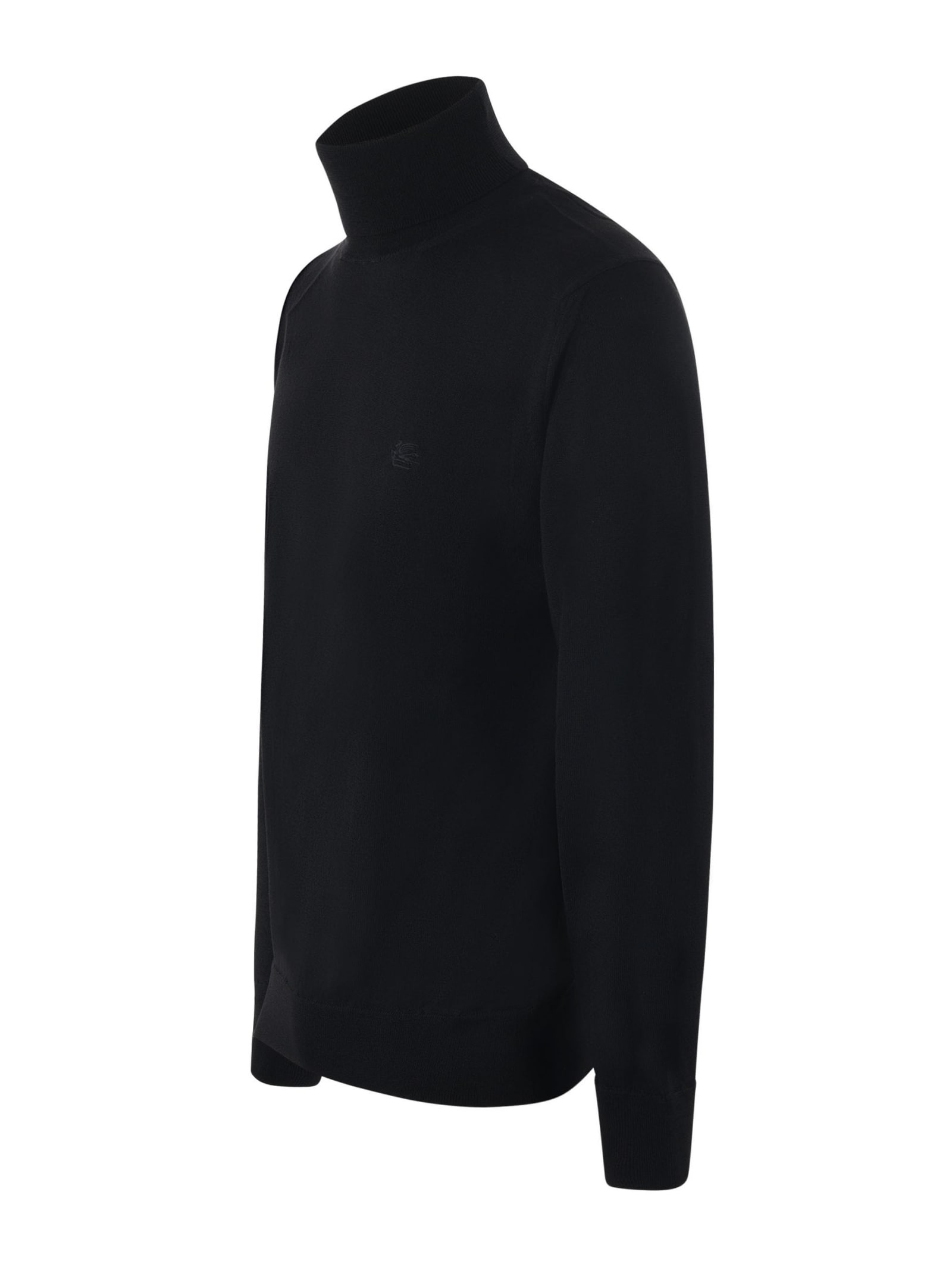 Shop Etro Turtleneck In Black