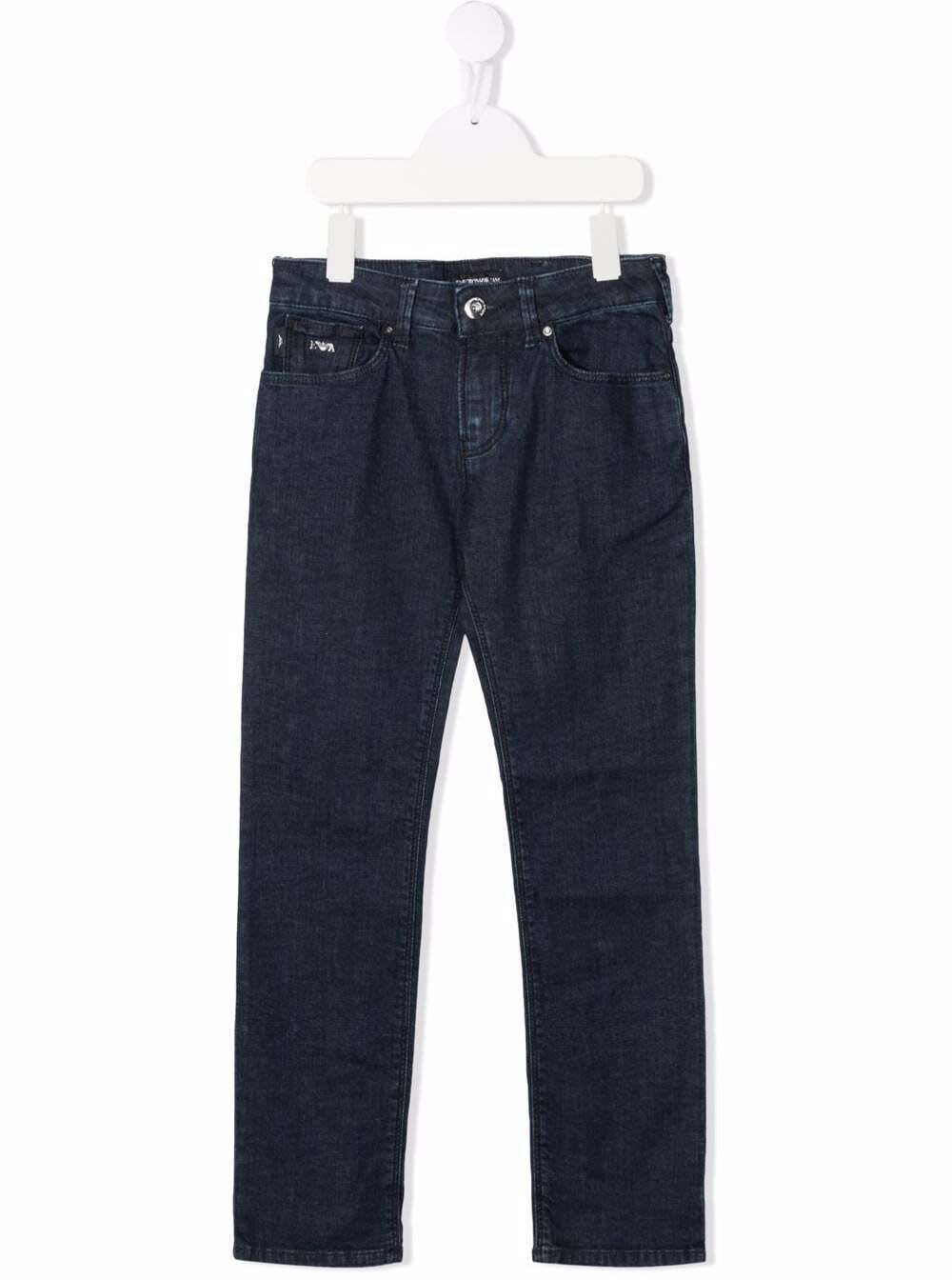 Emporio Armani Armani Kids Boys Blue Jeans In Blu