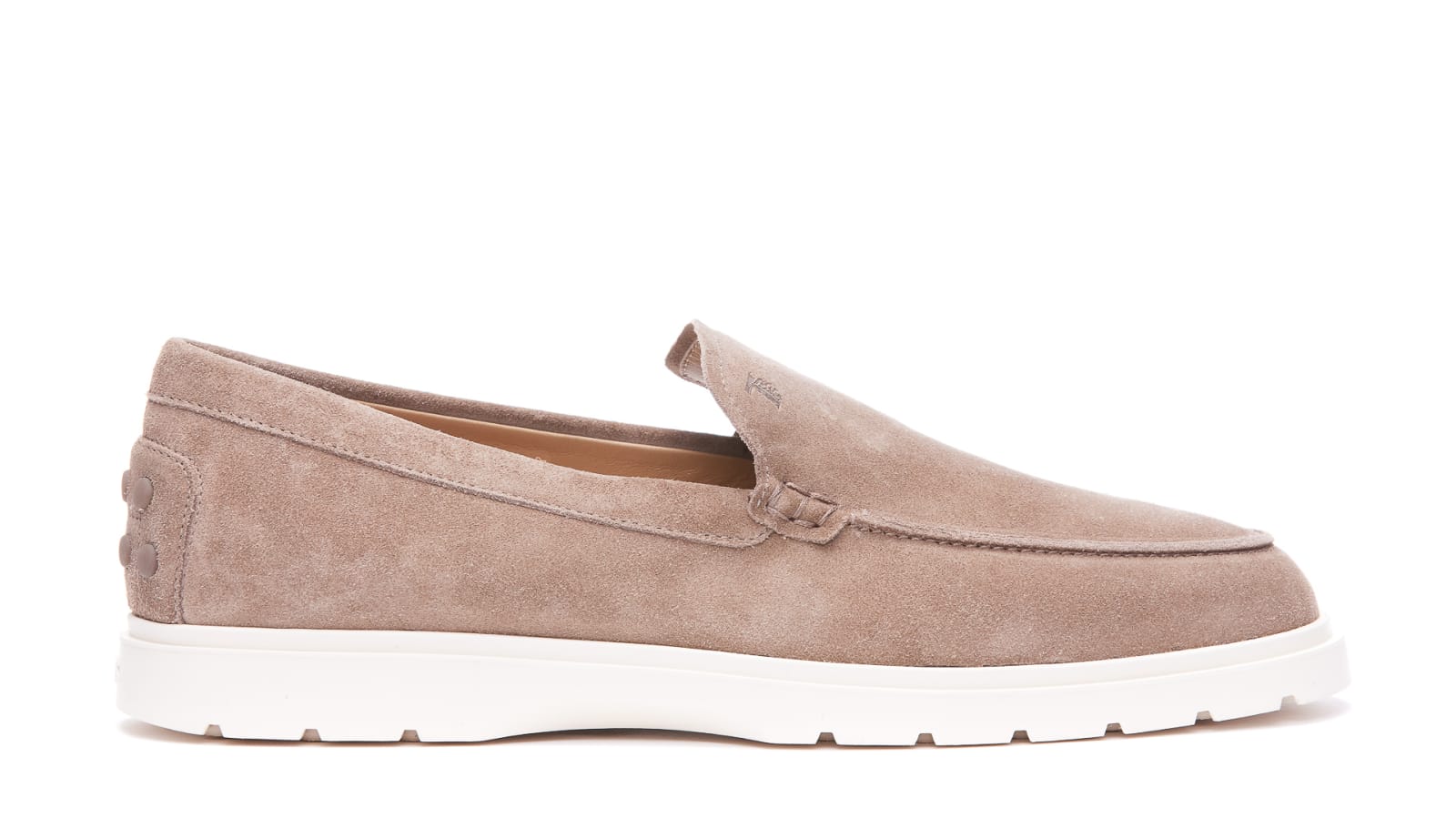 Shop Tod's Slipper Loafers In Beige