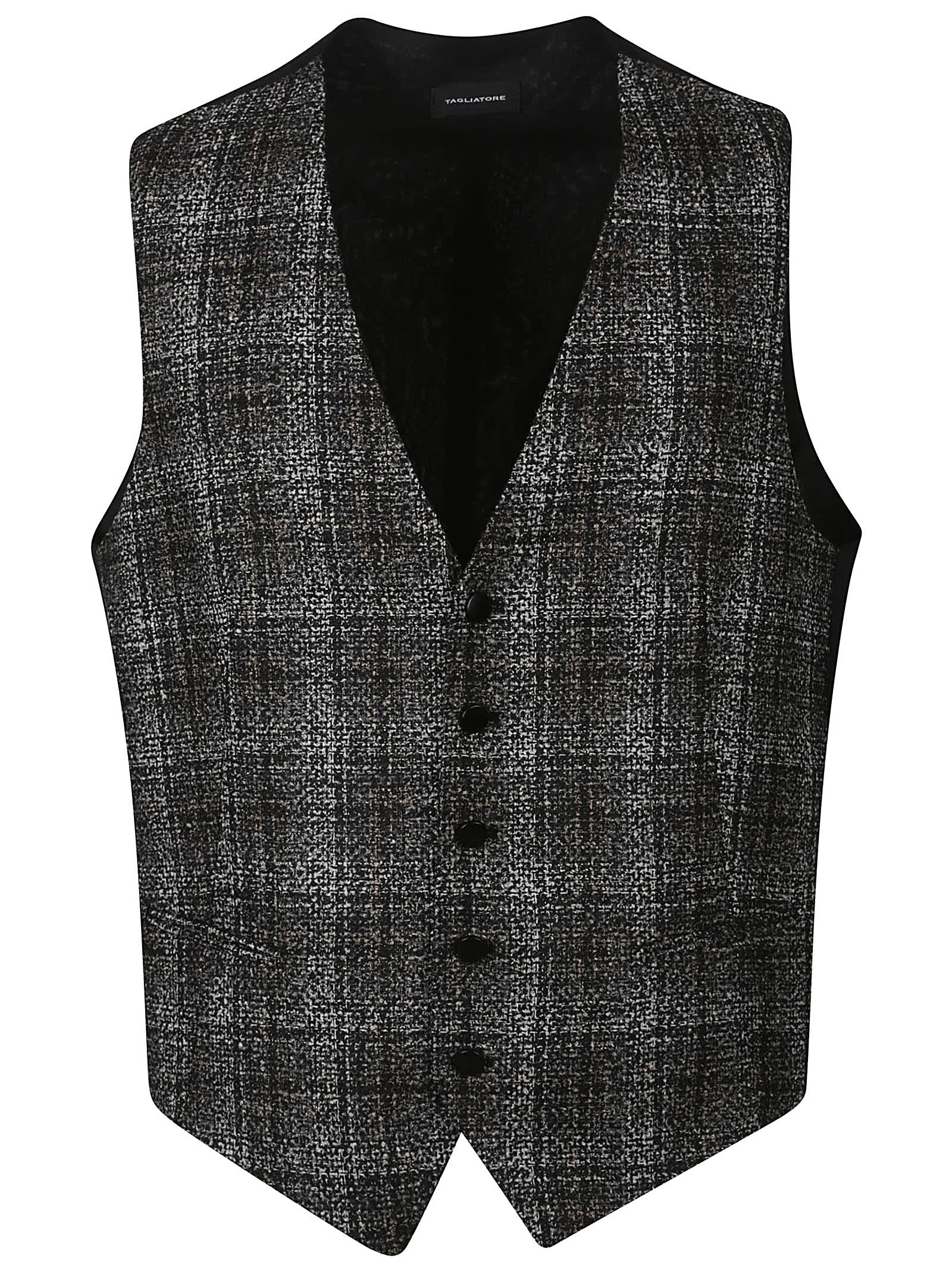 Shop Tagliatore Vest In Nero