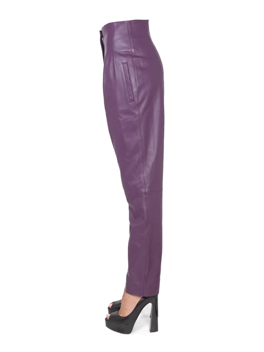Shop Alberta Ferretti Tassel Pants In Purple