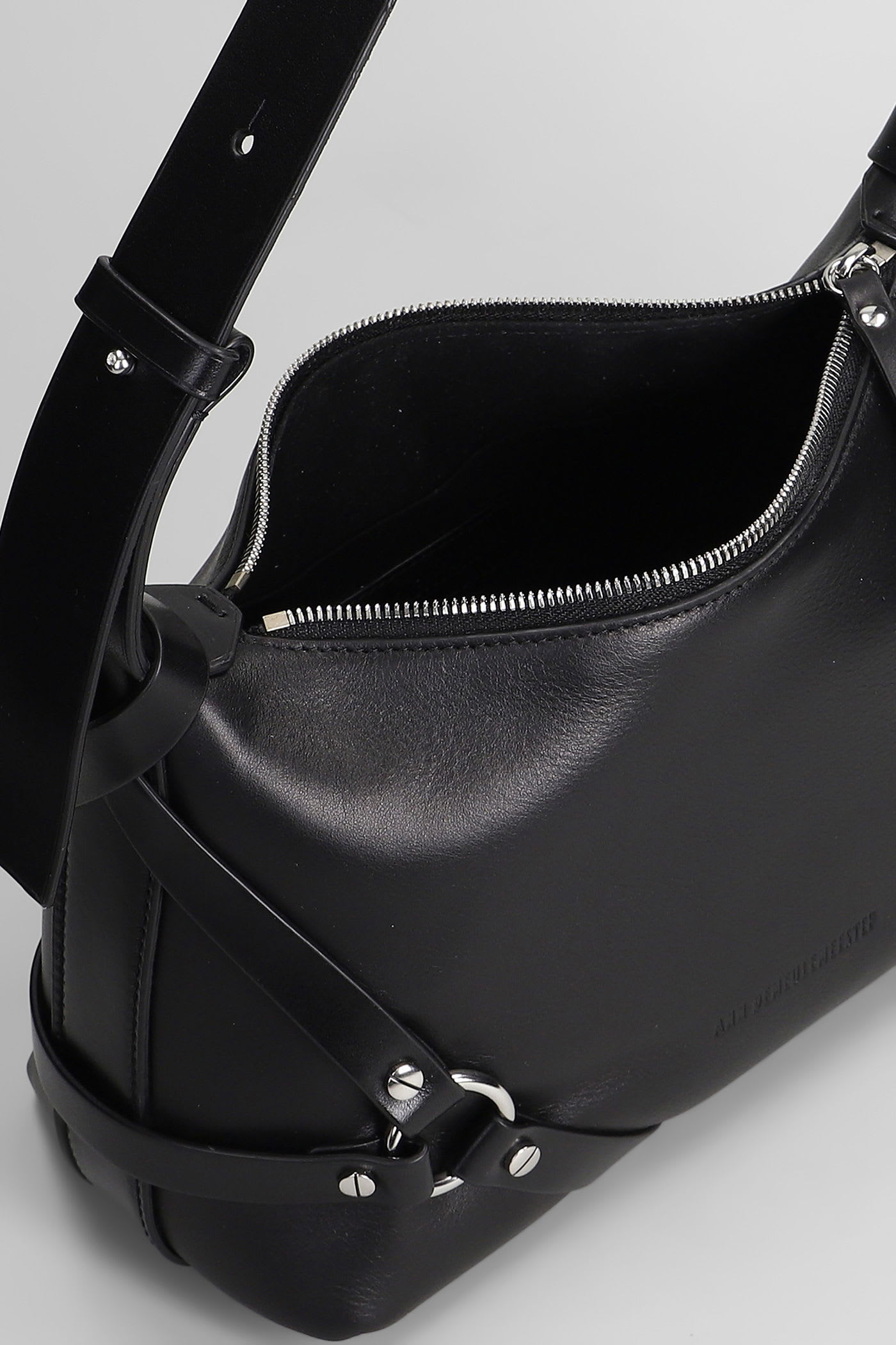 Ann Demeulemeester Tamar Shoulder Bag In Black Leather In Black