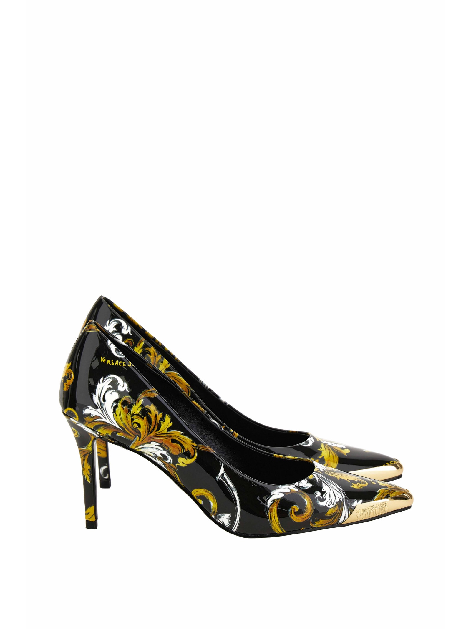 Shop Versace Jeans Couture Décolleté In Black