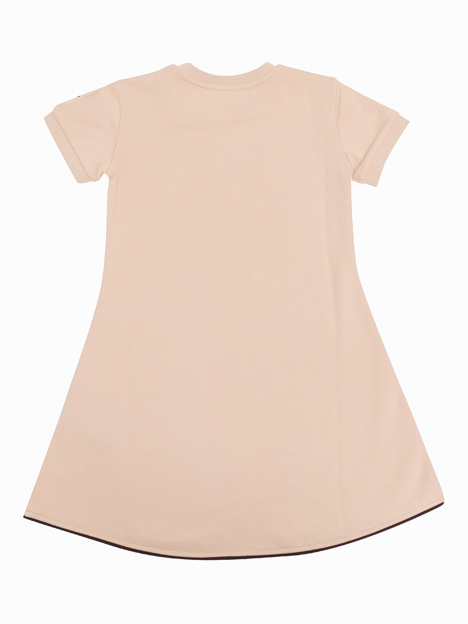 Moncler Girl's Logo-script Jersey Dress In Pink