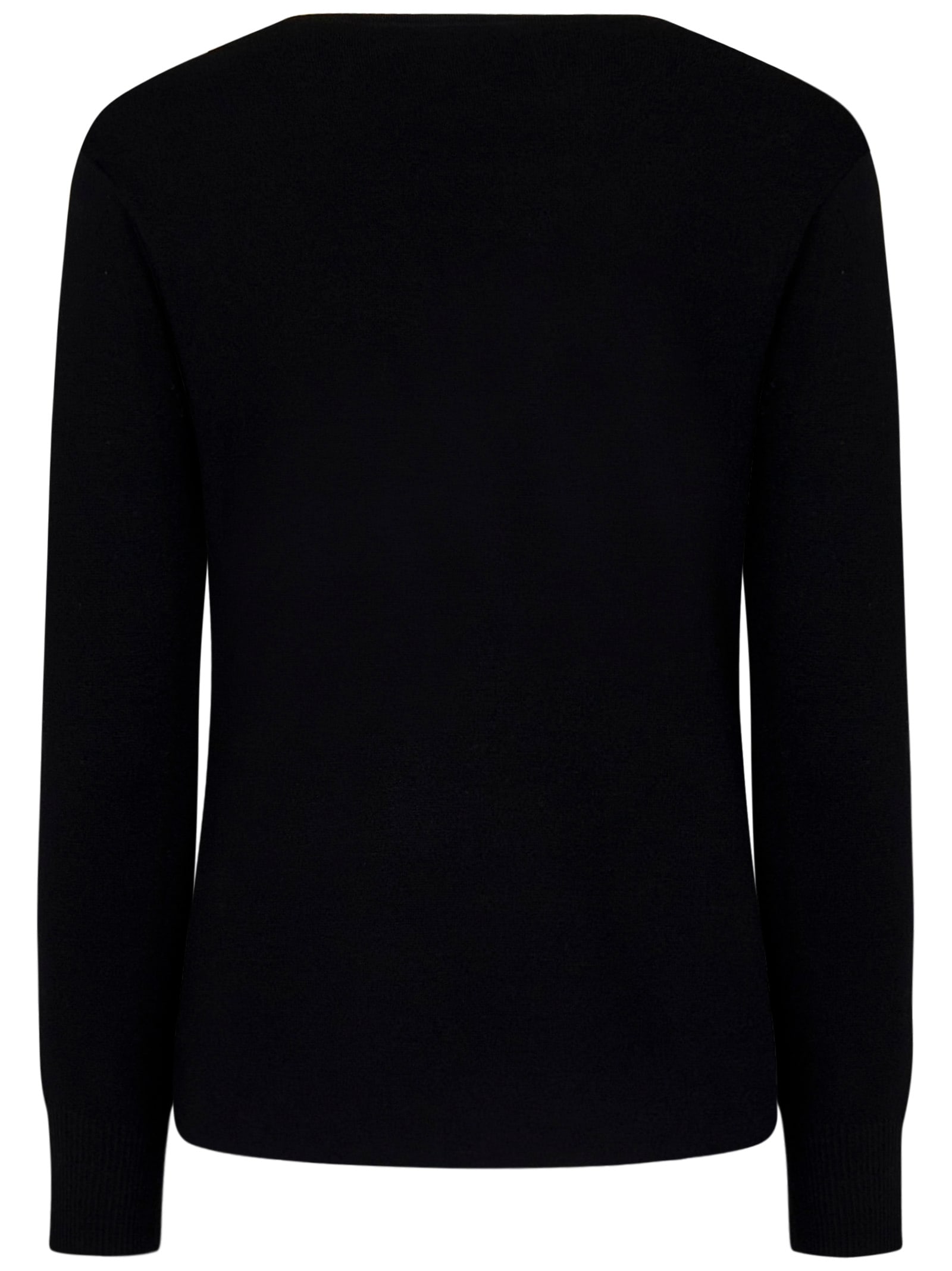 Max Mara Maxmara Studio Poker Sweater In Black