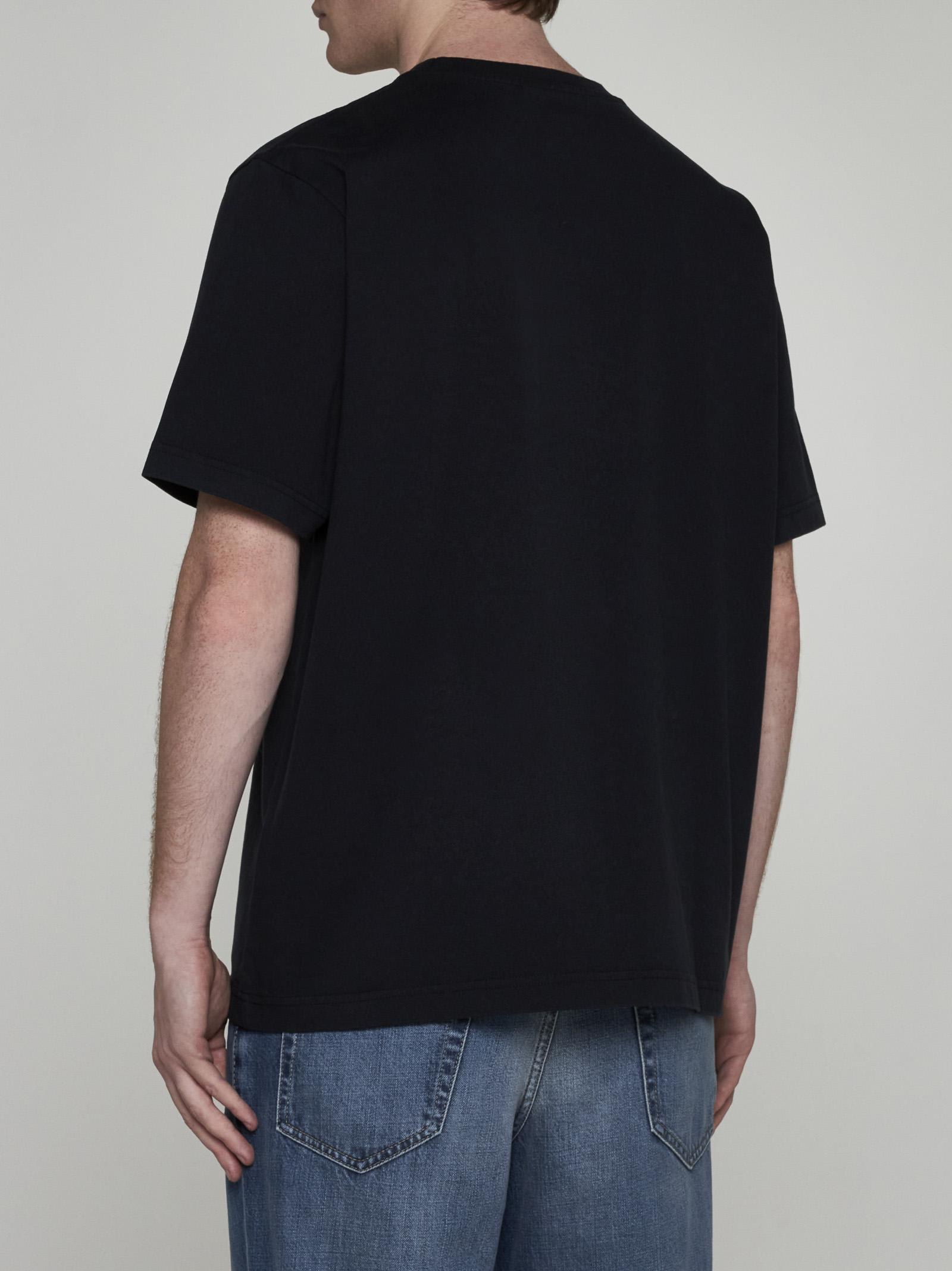 Shop Maison Kitsuné Bold Fox Head Patch Cotton T-shirt In Black