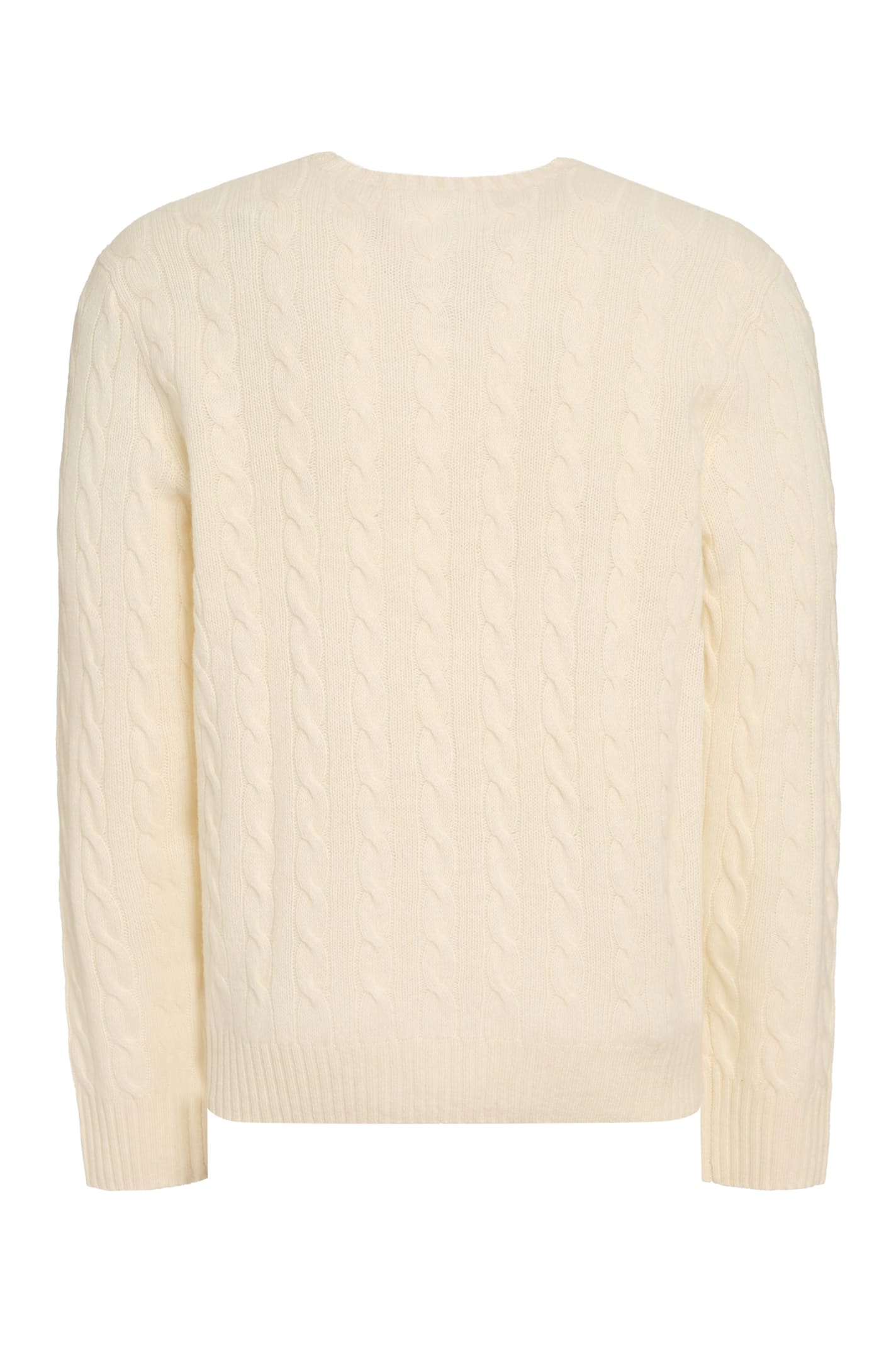 Shop Polo Ralph Lauren Ribbed Sweater In White