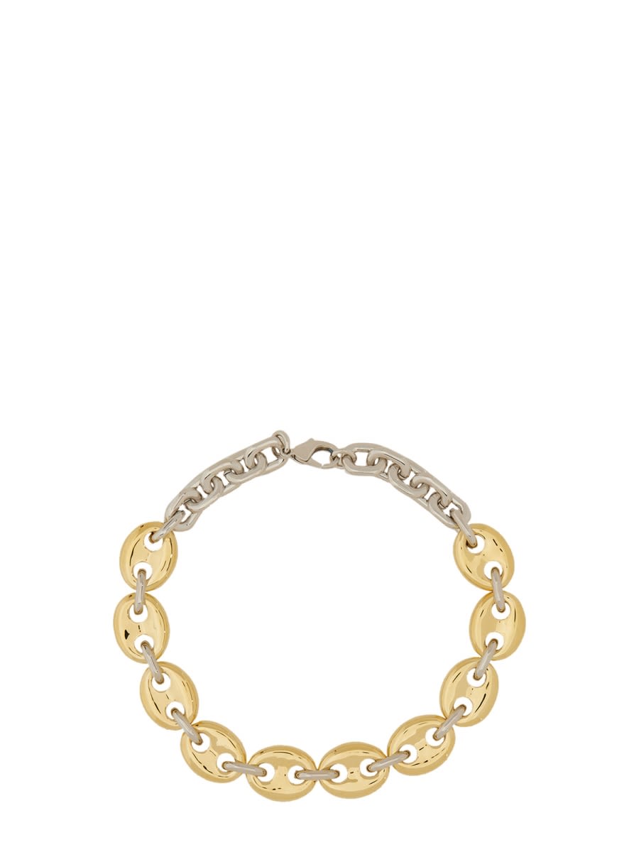 Shop Rabanne X Eight Necklace In Gold