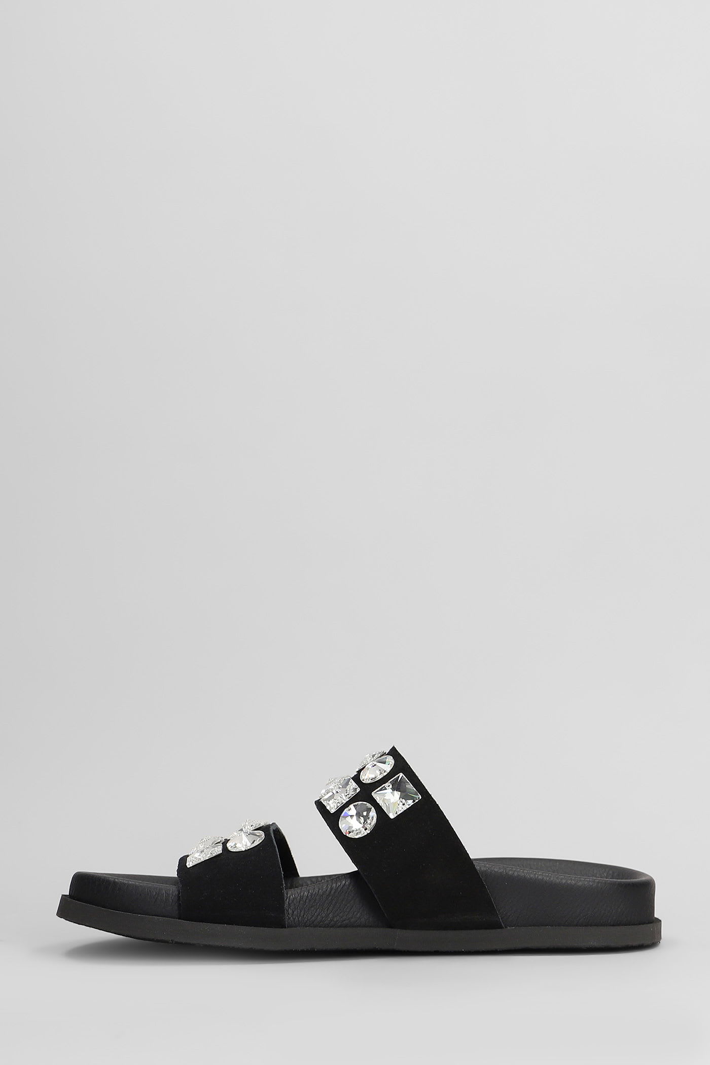 Pedro Garcia Dilys Flats In Black Suede