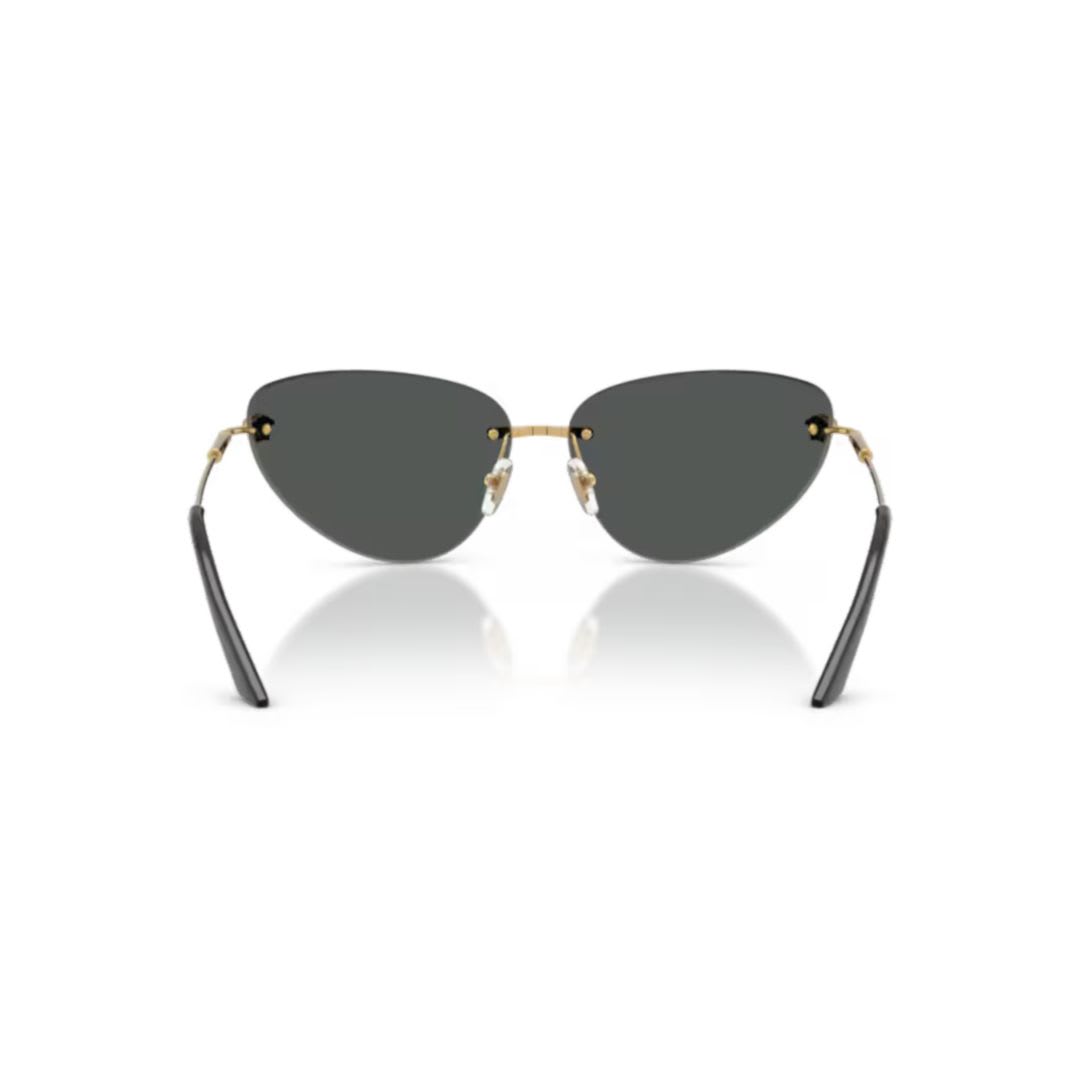Versace 64mm Oversize Rimless Gradient Cat Eye Sunglasses In Gray