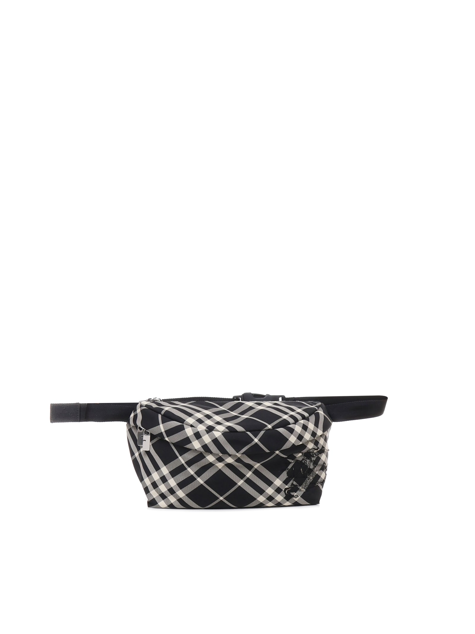 Shop Burberry Waist Bag With Adjustable Strap In Black