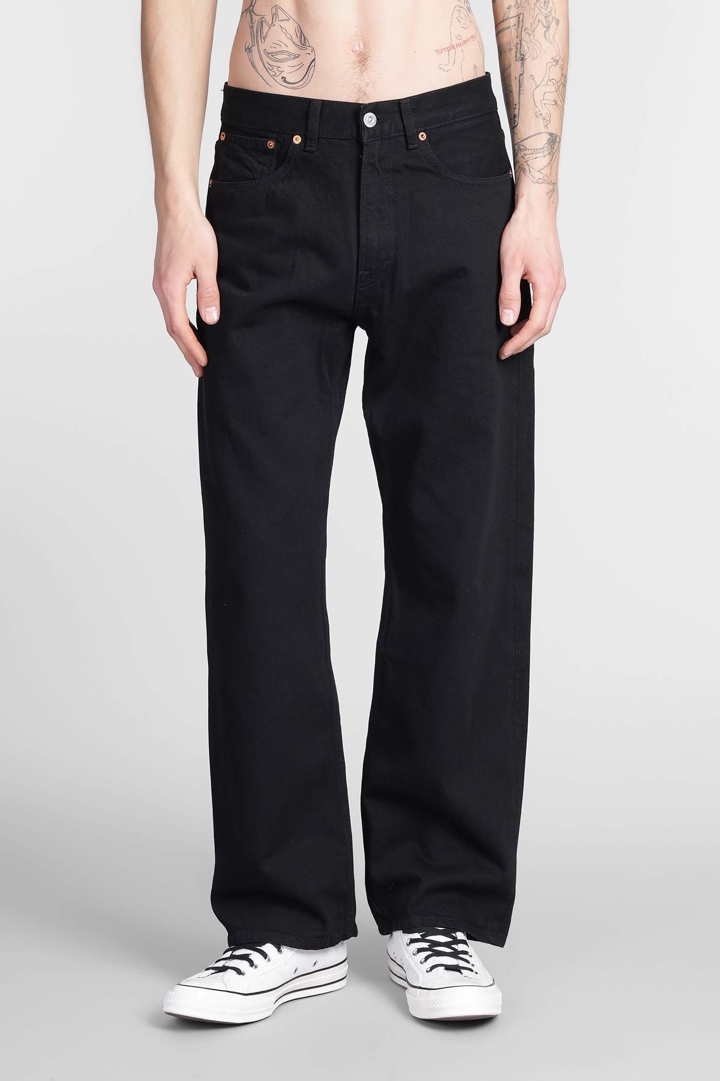 Shop Our Legacy Third Cut Jeans In Black Cotton