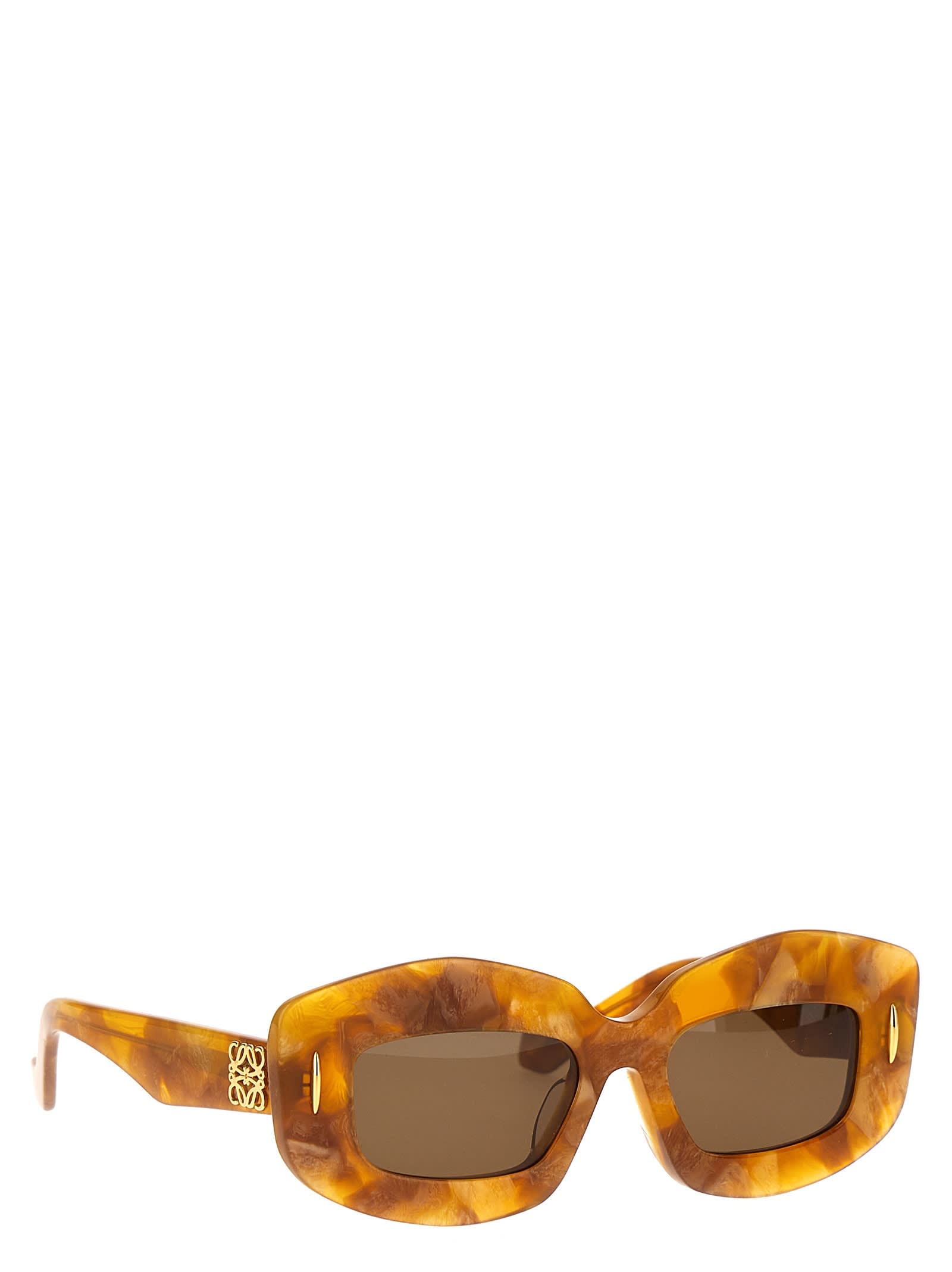 Shop Loewe Screen Sunglasses In Brown