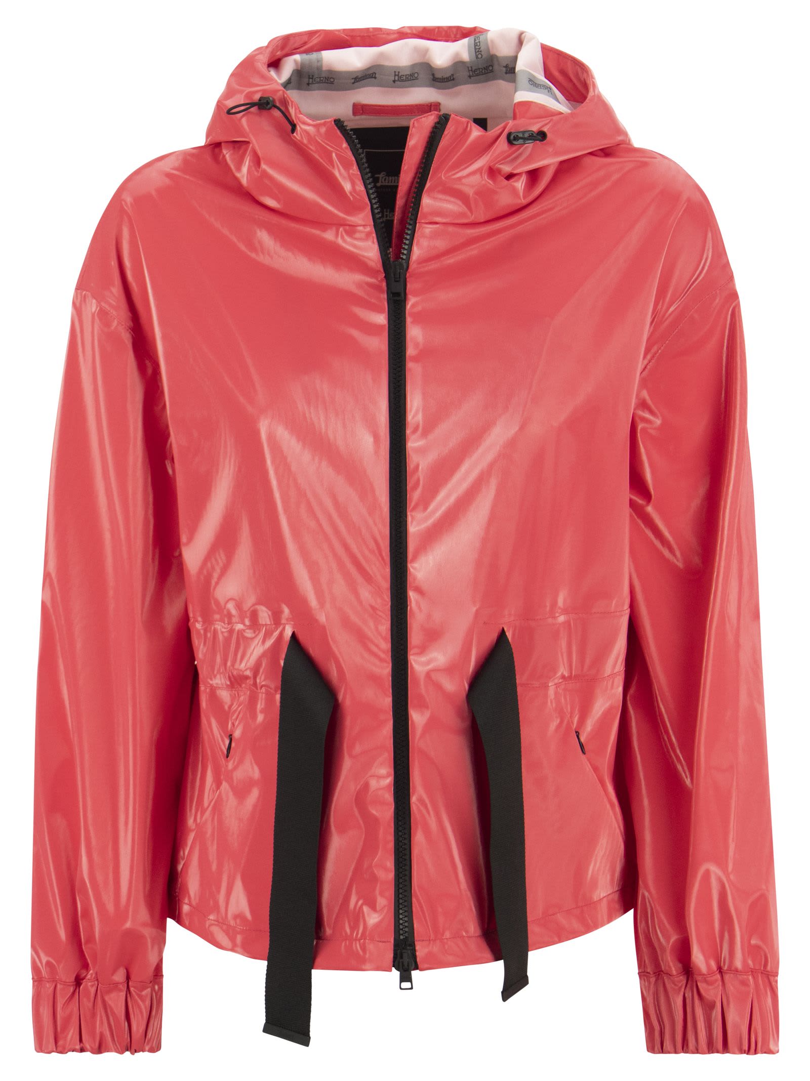 Shop Herno Laminar Jacket With Hood In Pink