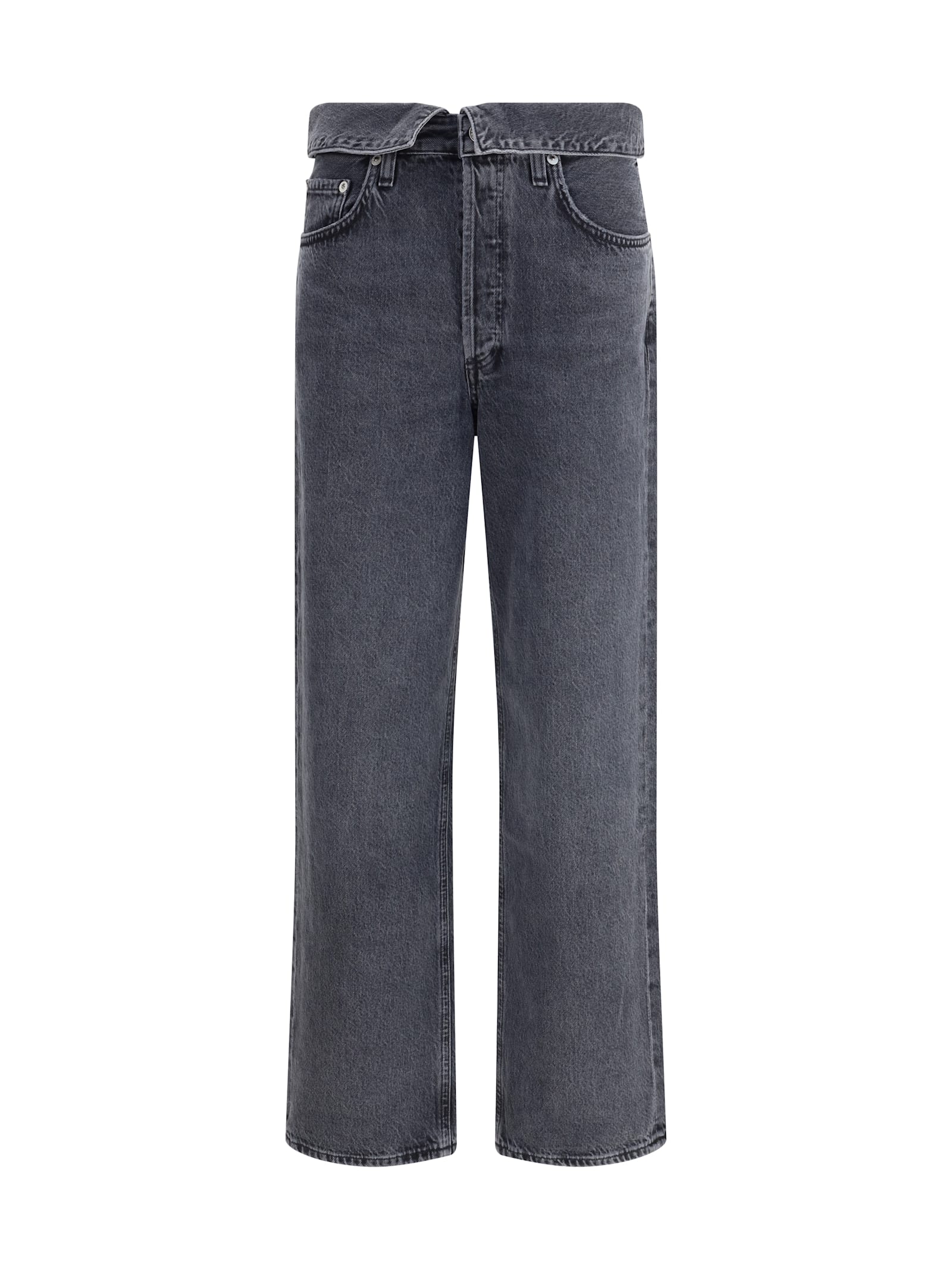 Agolde Echo Taper Jeans In Black