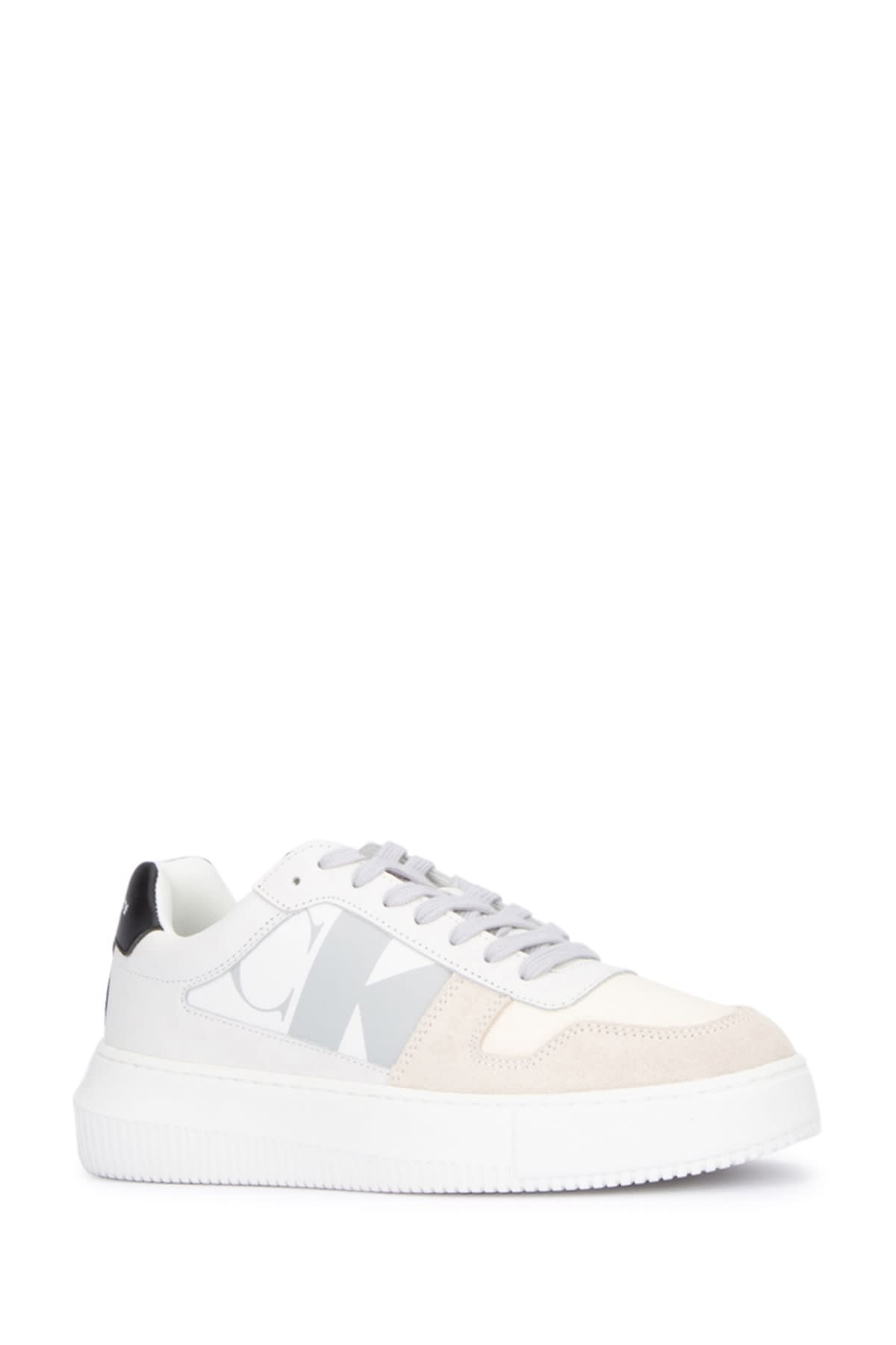 Shop Calvin Klein Sneakers In Brightwhiteblackcreamywhite