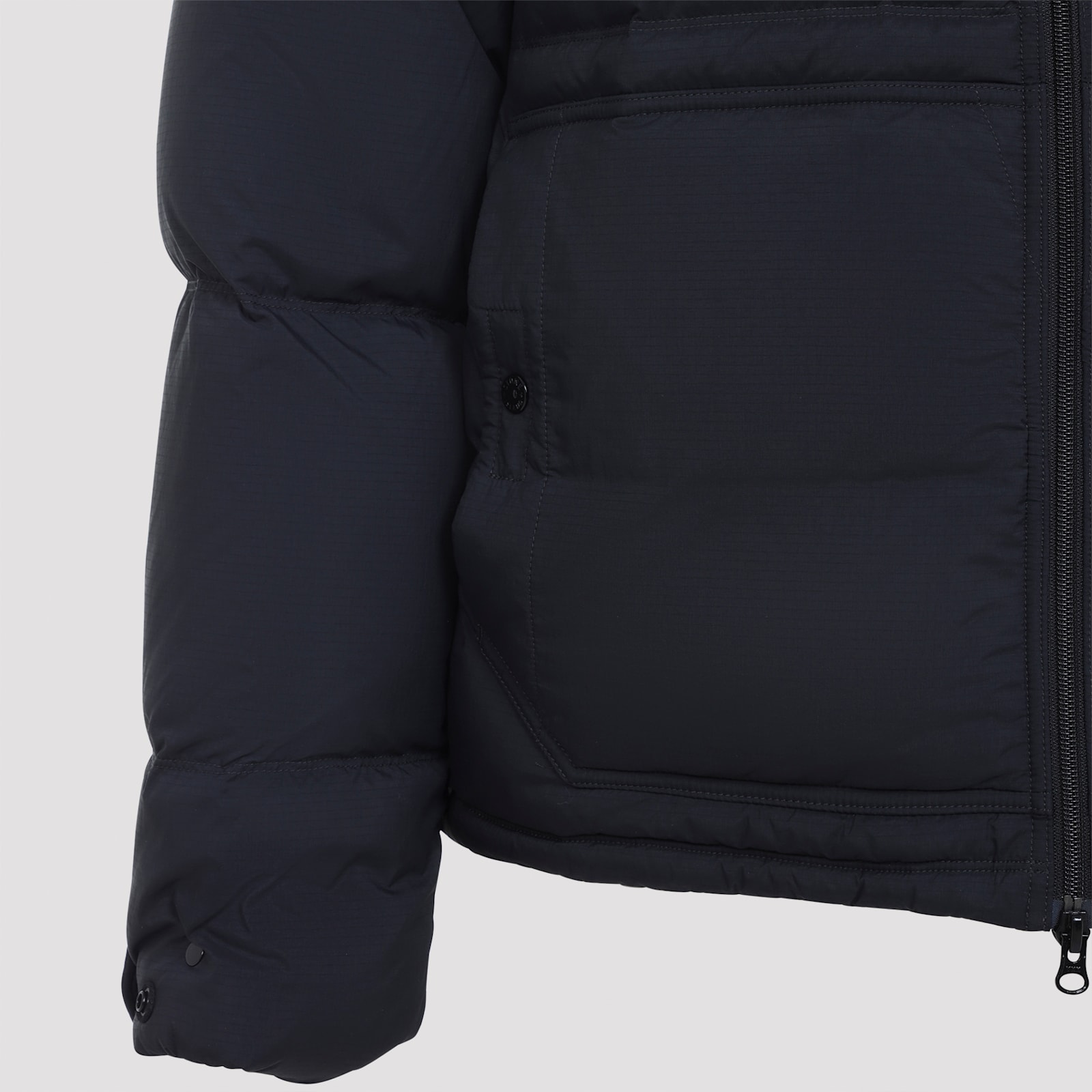 Stone Island Down Parka In Cordura Ripstop Matt Nylon In Black