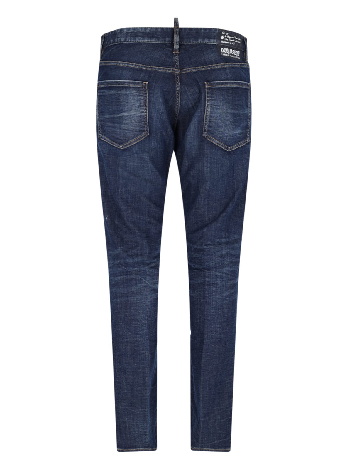 Shop Dsquared2 Canadian Classic Jeans In Blu Denim