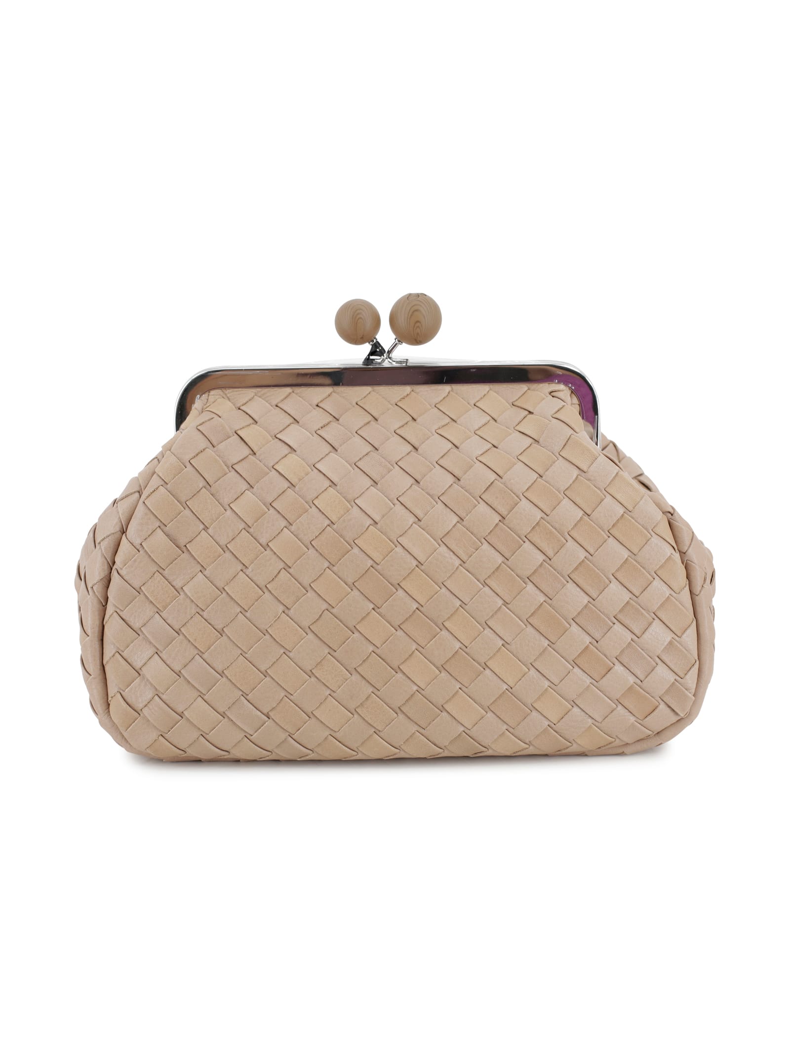 Weekend Max Mara Leather Bag In Neutral