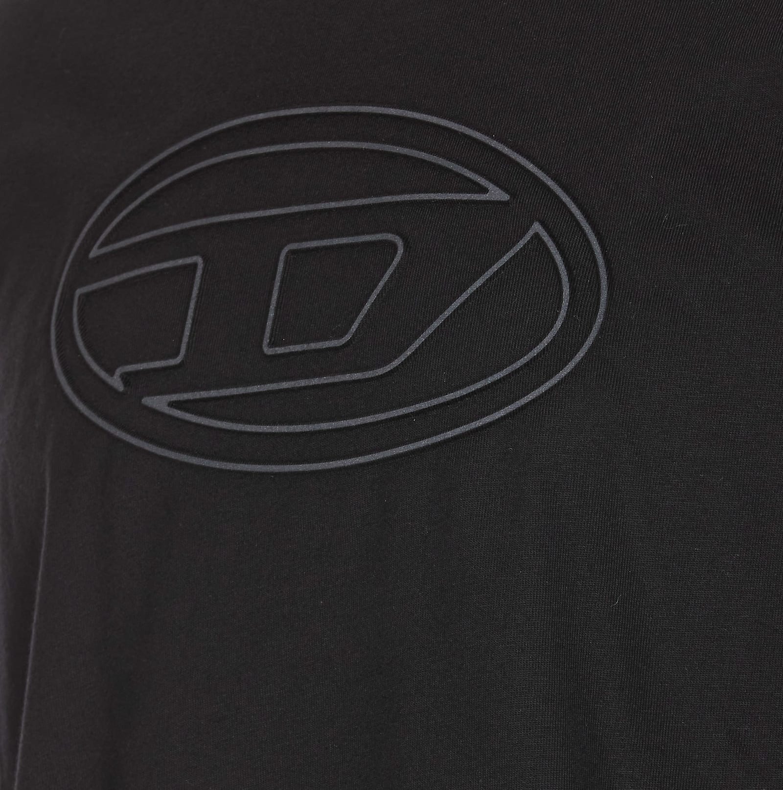 Diesel Adjust-bigoval T-shirt In Black