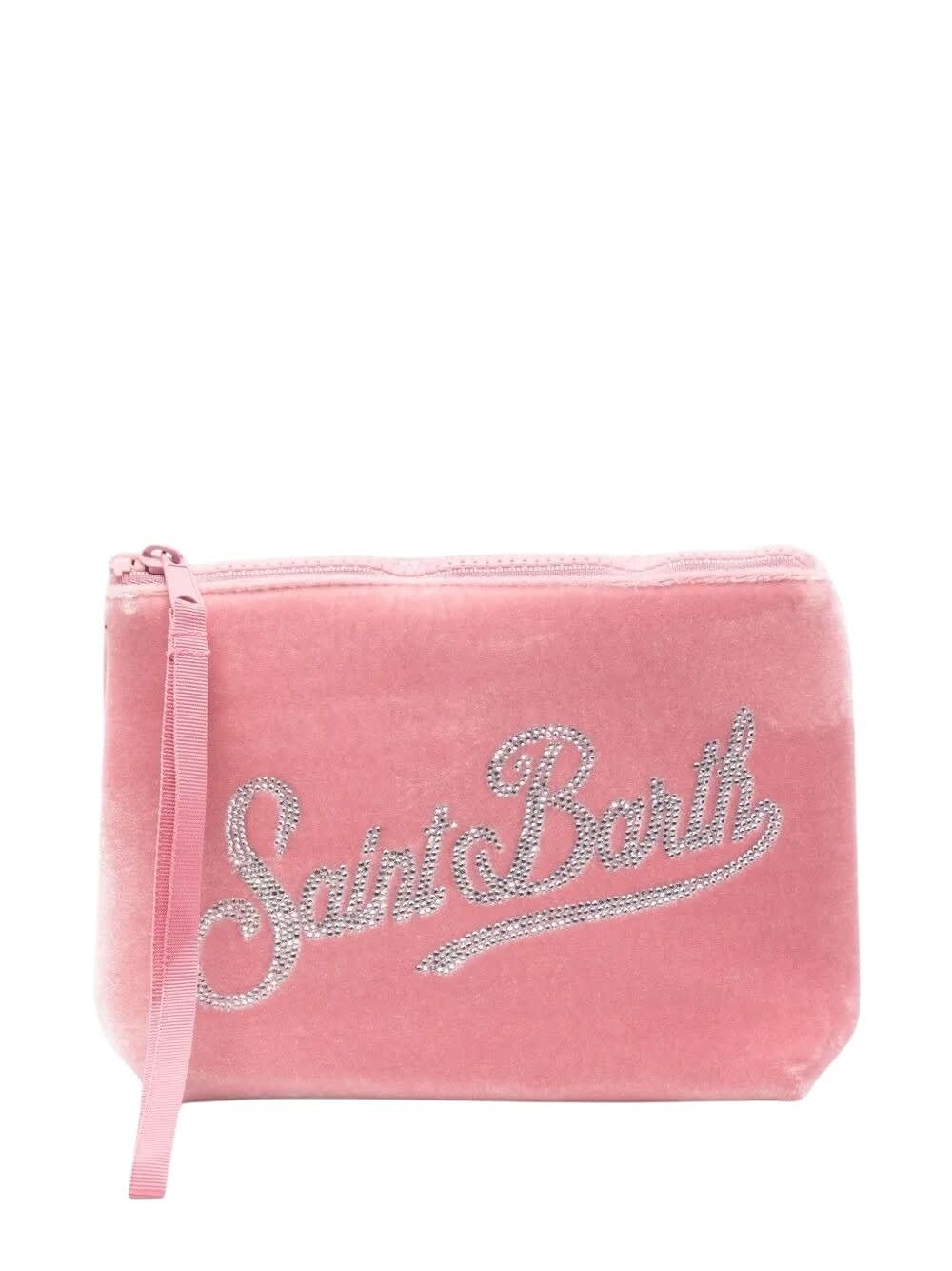 Mc2 Saint Barth Logo-embellished Clutch Bag In Pink