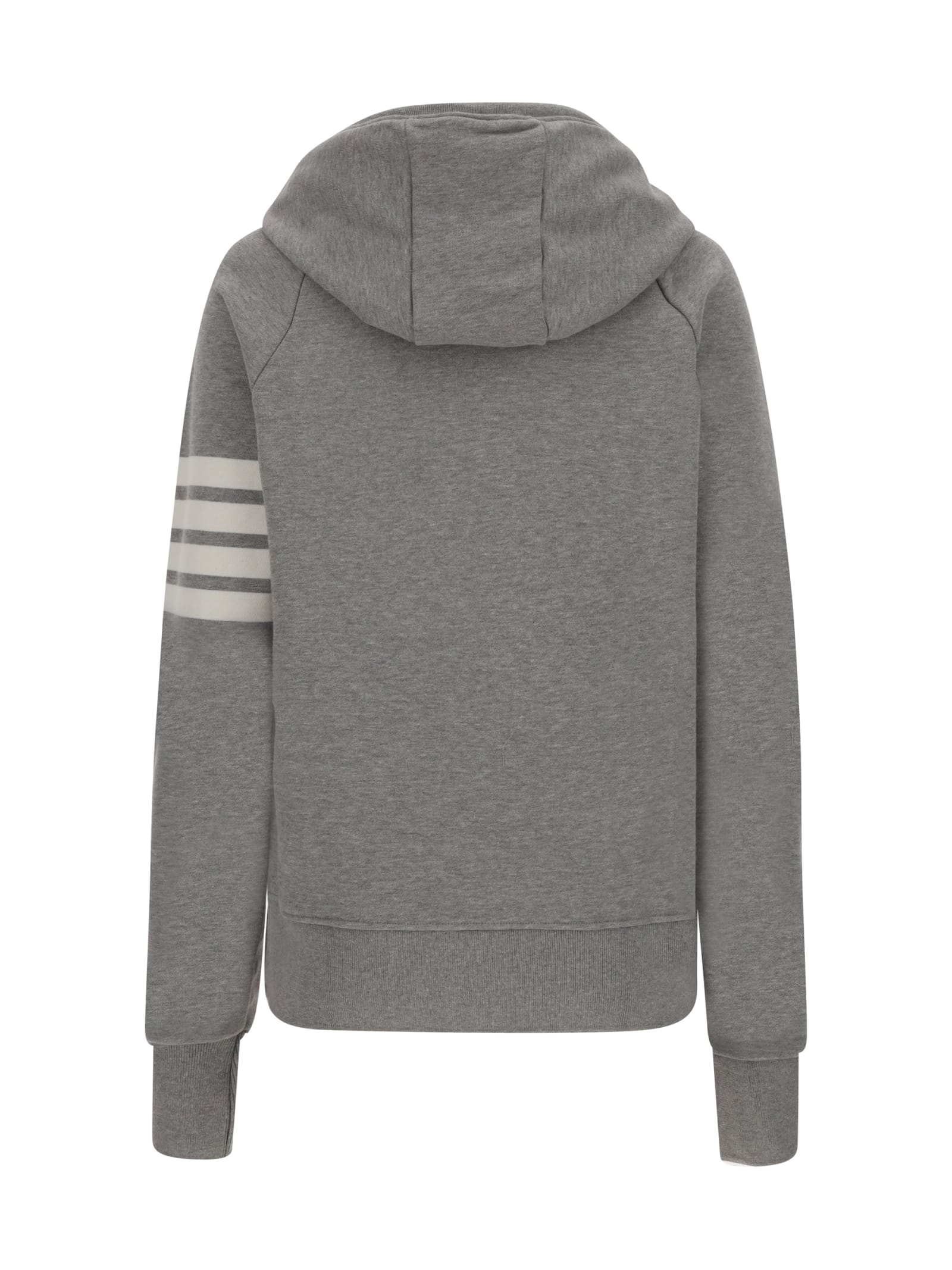 Thom Browne Hoodie In Light Grey