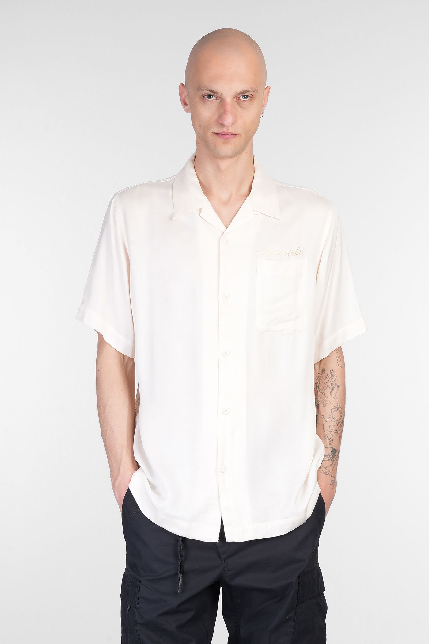 Shirt In Beige Rayon