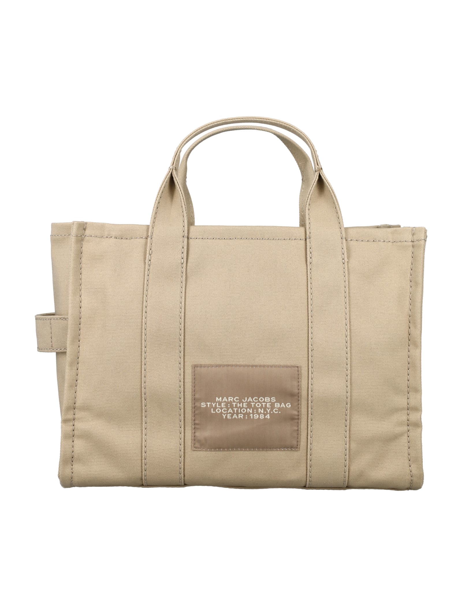 Shop Marc Jacobs The Medium Tote Bag In Beige