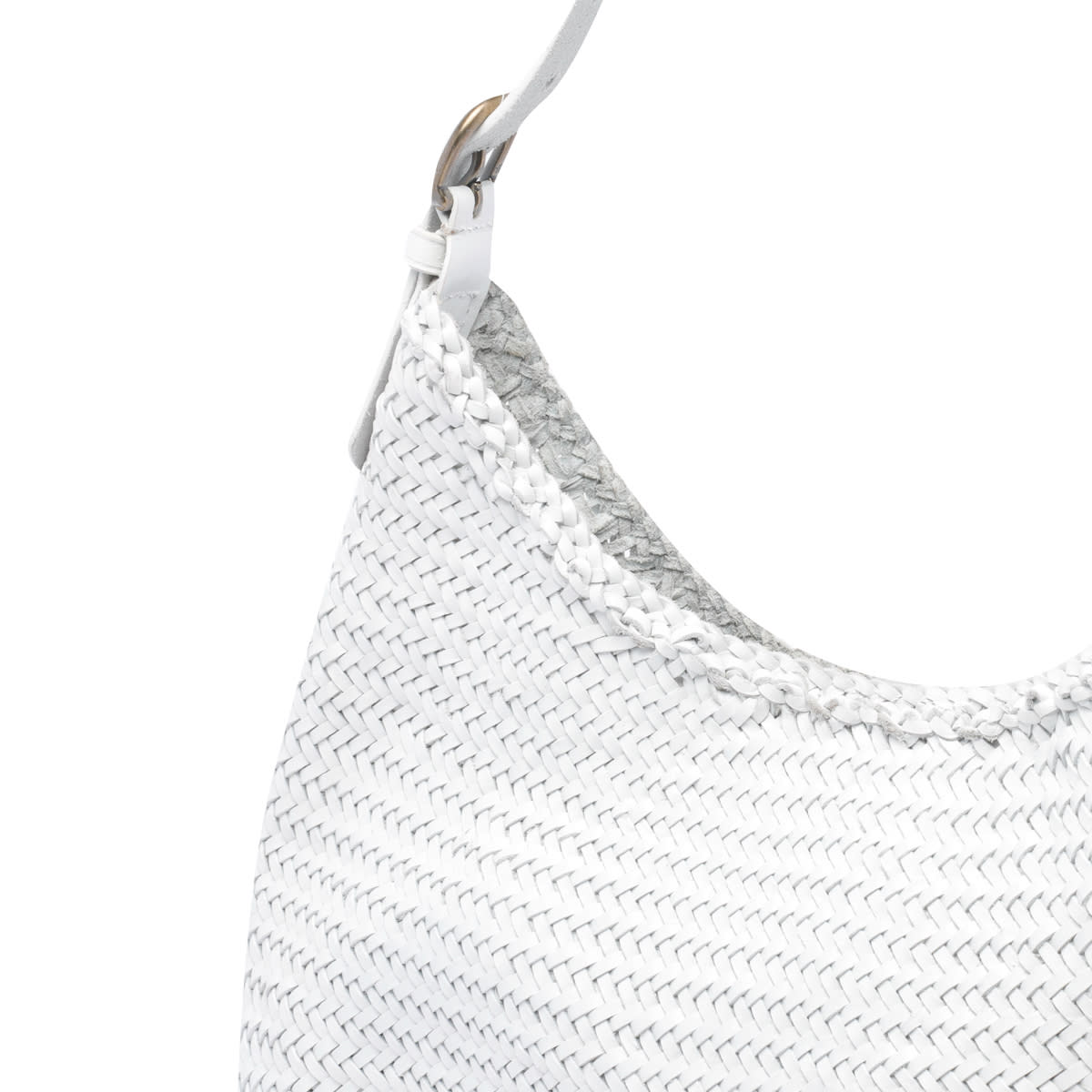 Shop Dragon Diffusion Luna Mezza Shoulder Bag In White