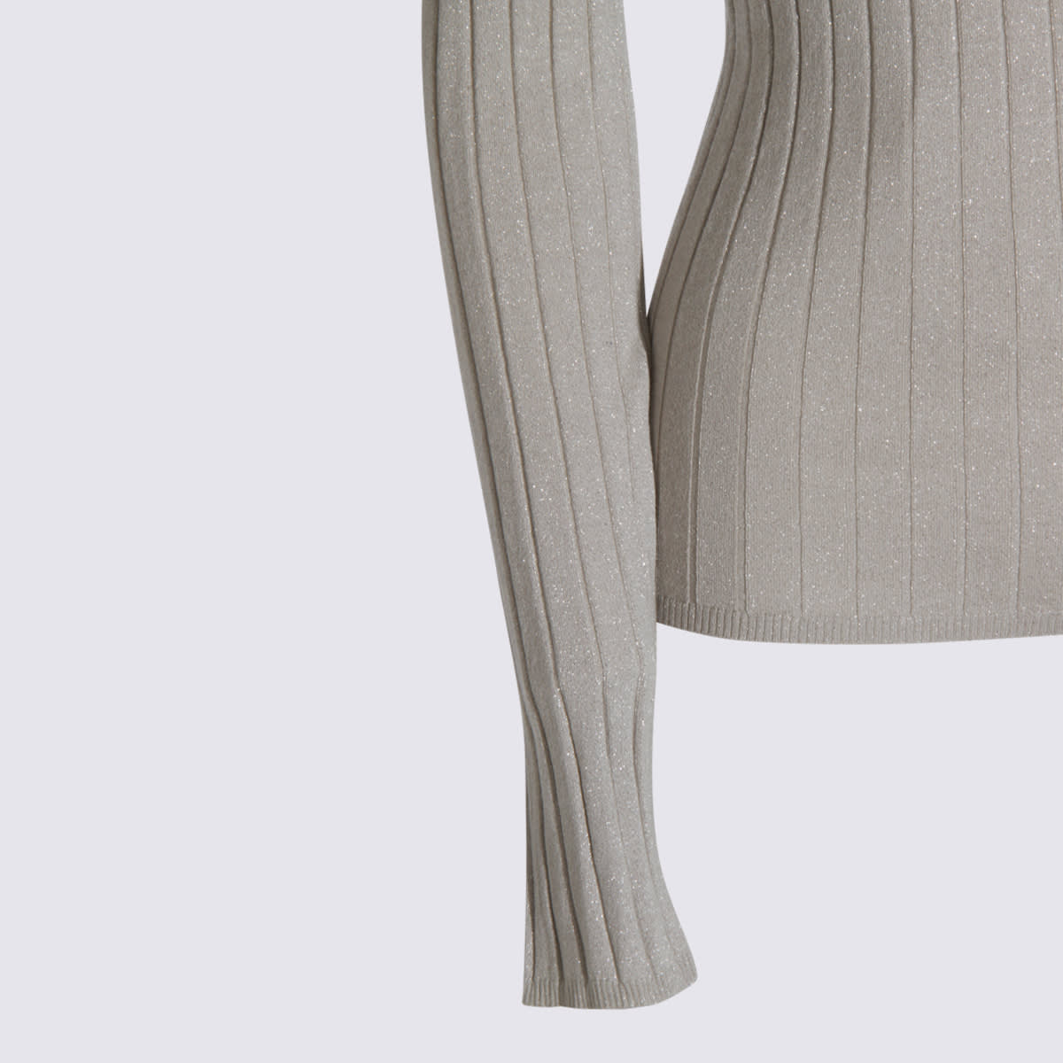 Brunello Cucinelli Light Grey Cashmere In Gray