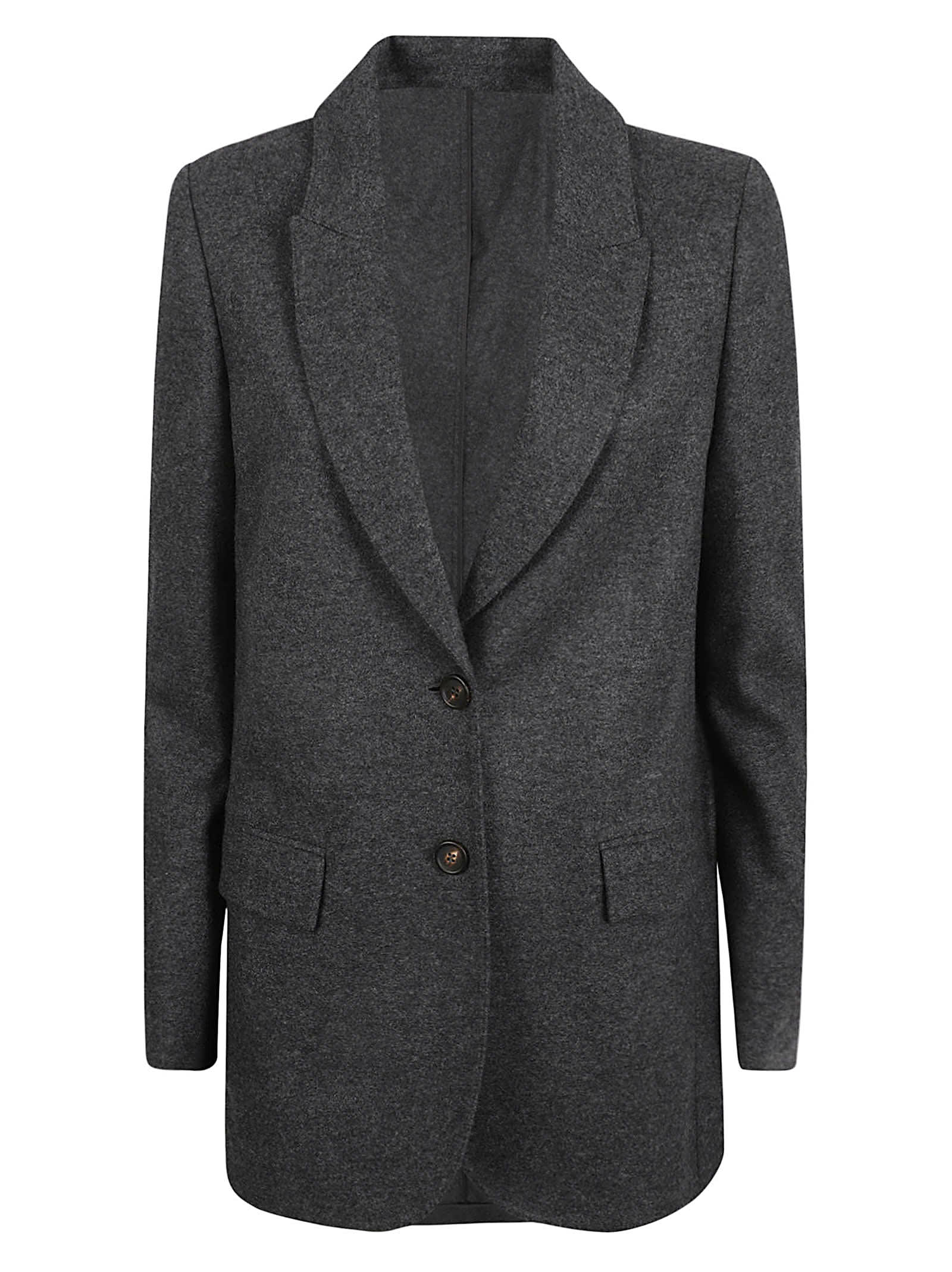 Cashmere Single-breasted Blazer