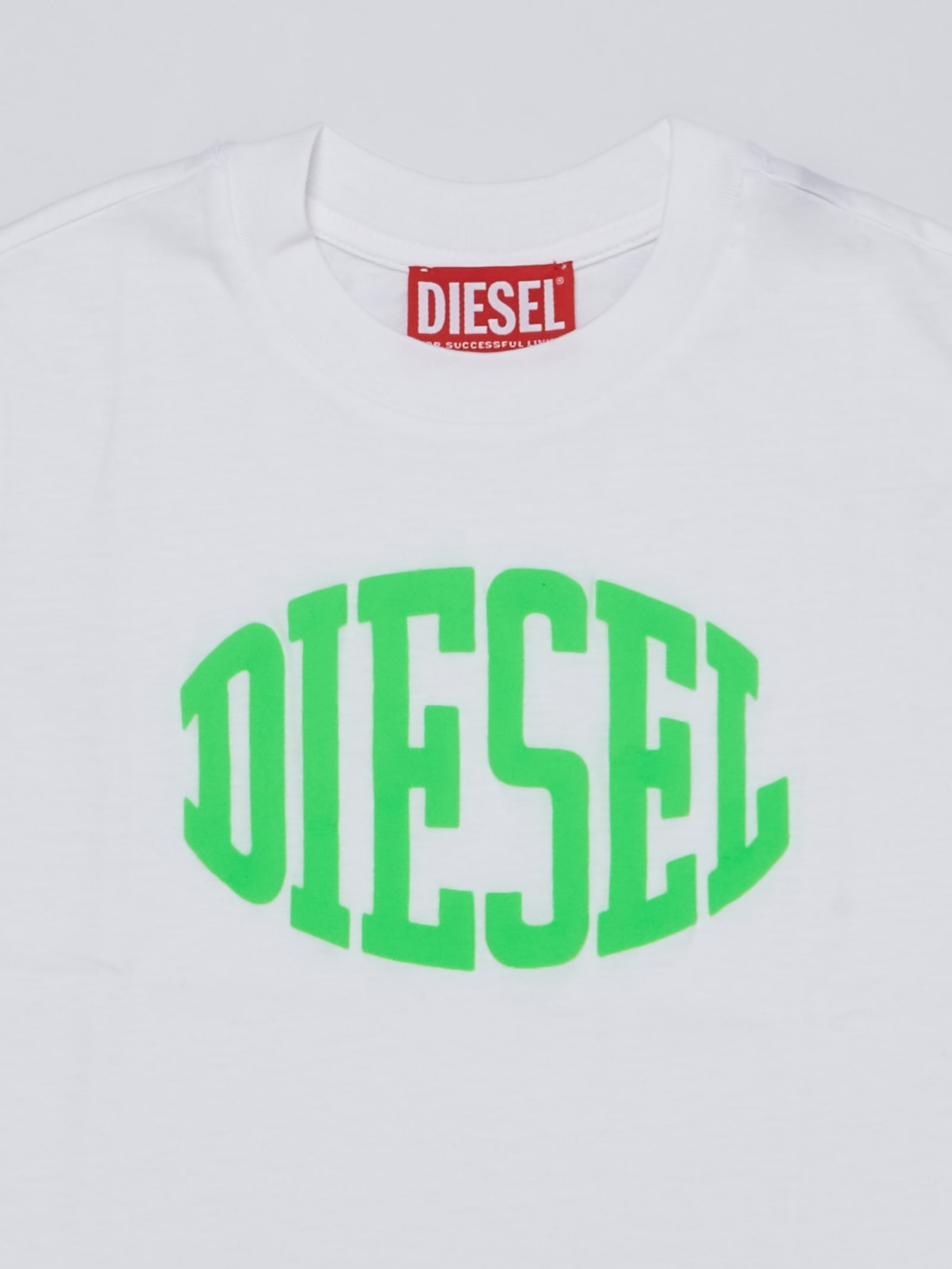 Shop Diesel Must Over T-shirt In Bianco