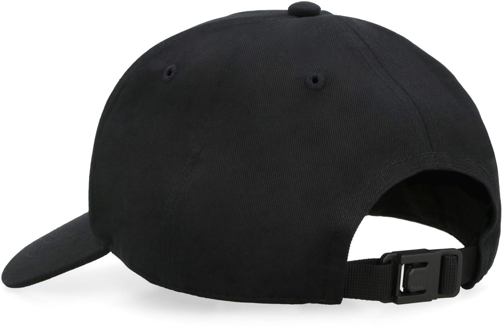 Shop Moncler Logo Baseball Cap In Black