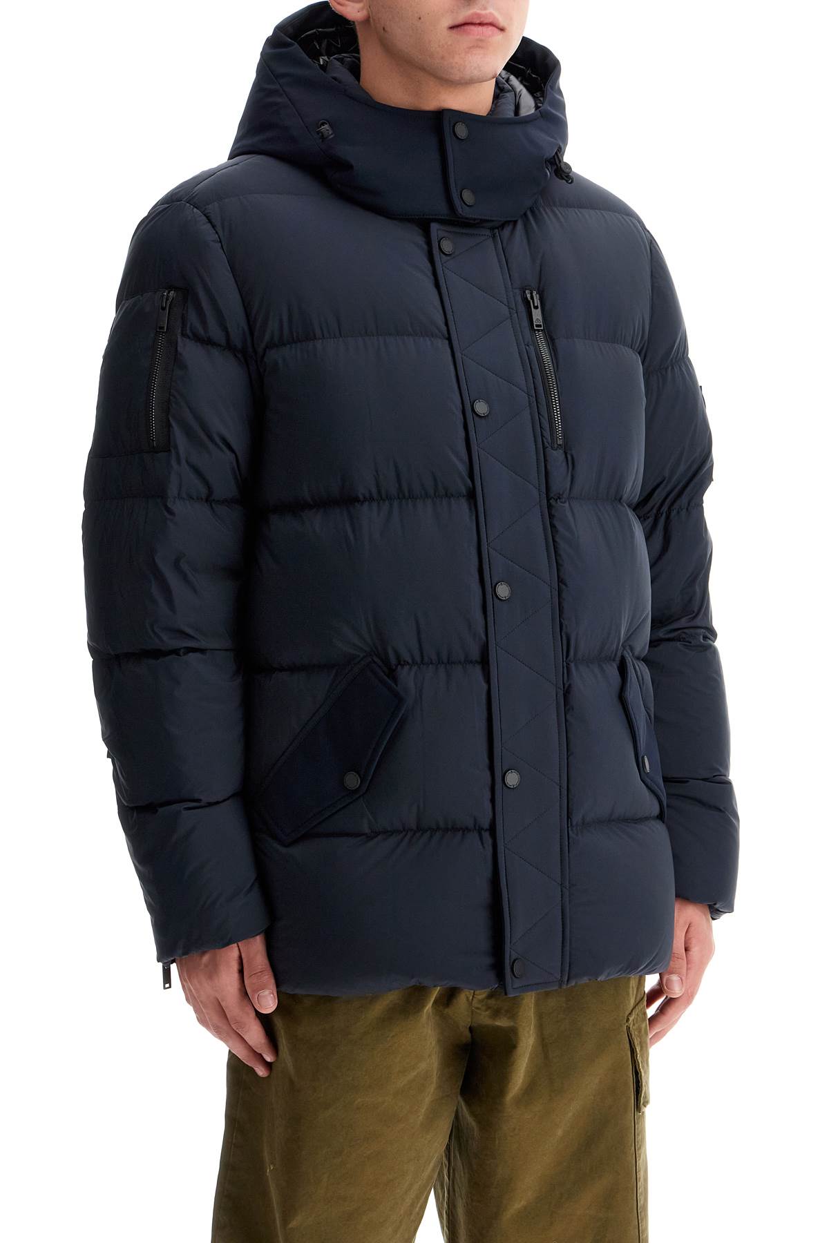 Shop Moose Knuckles Everest 3q Down Jacket With