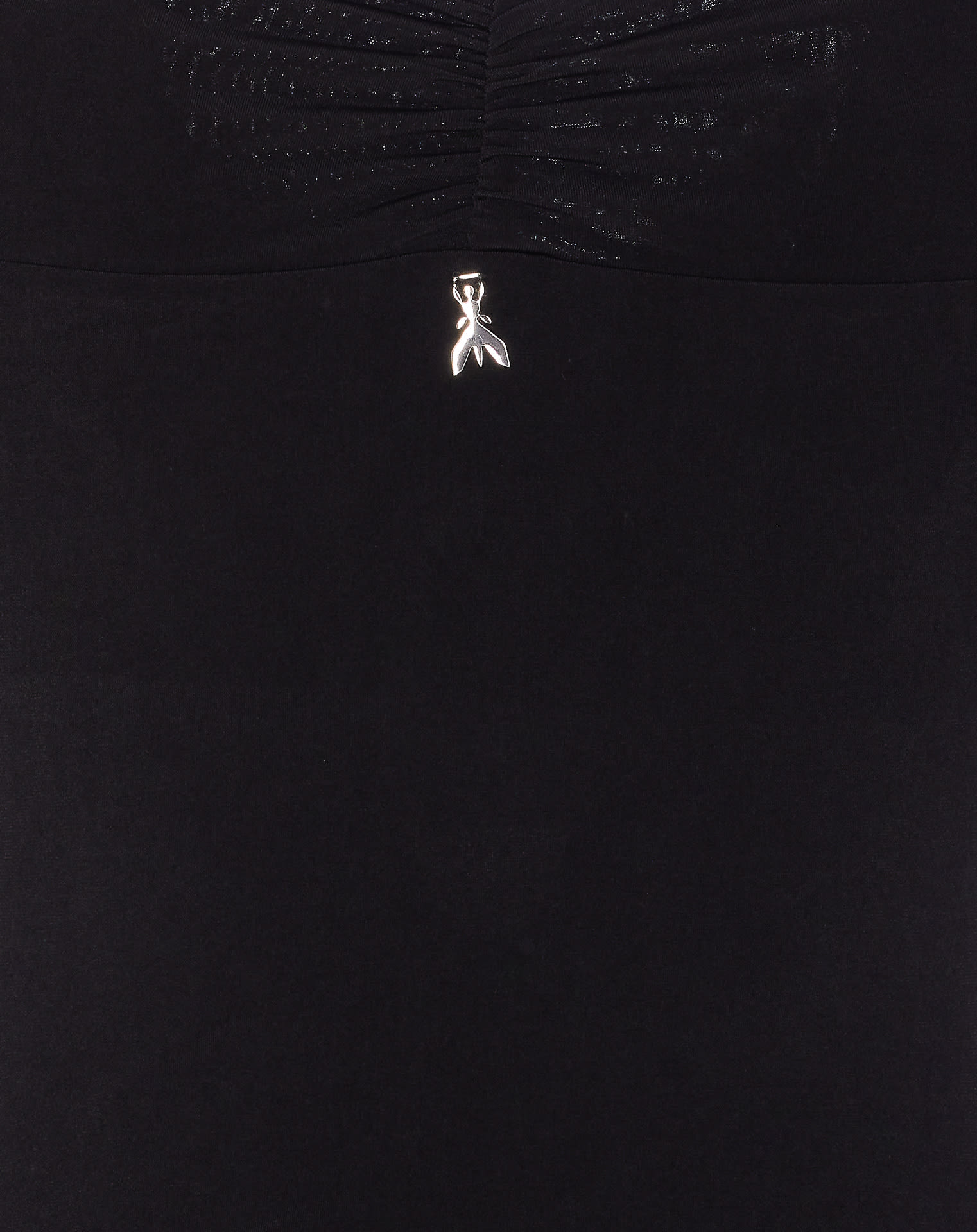 Patrizia Pepe Draped Mini Dress In Black