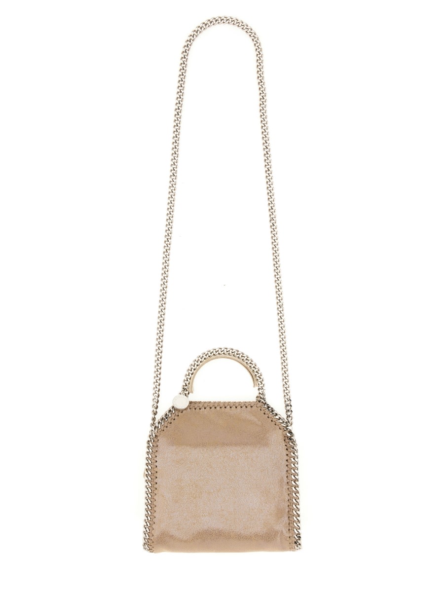 Shop Stella Mccartney Falabella Tiny Bag In Dove