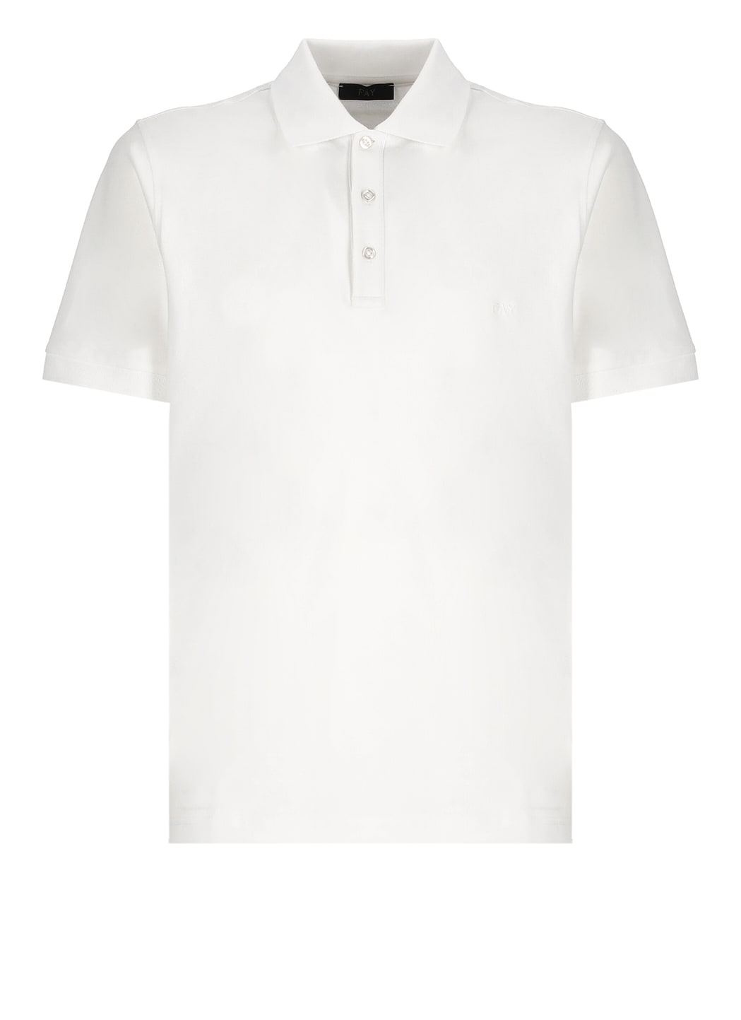 Shop Fay Logoed Polo In White