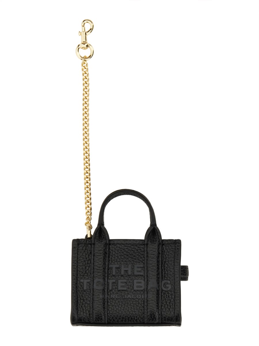 Shop Marc Jacobs Keychain The Tote Dwarf In Black