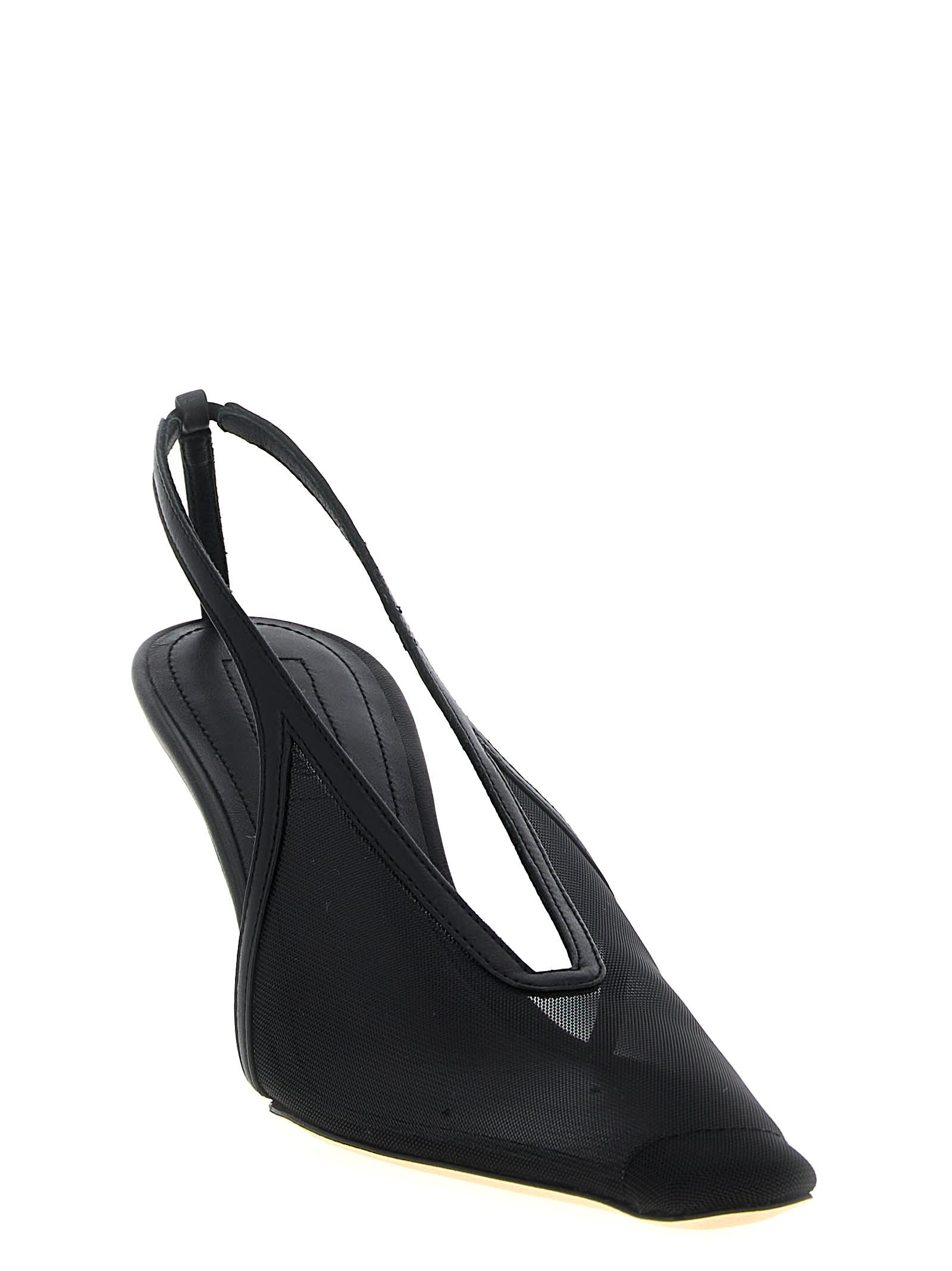 Armarium 75mm Evelina Mesh Slingback Pumps In Multi