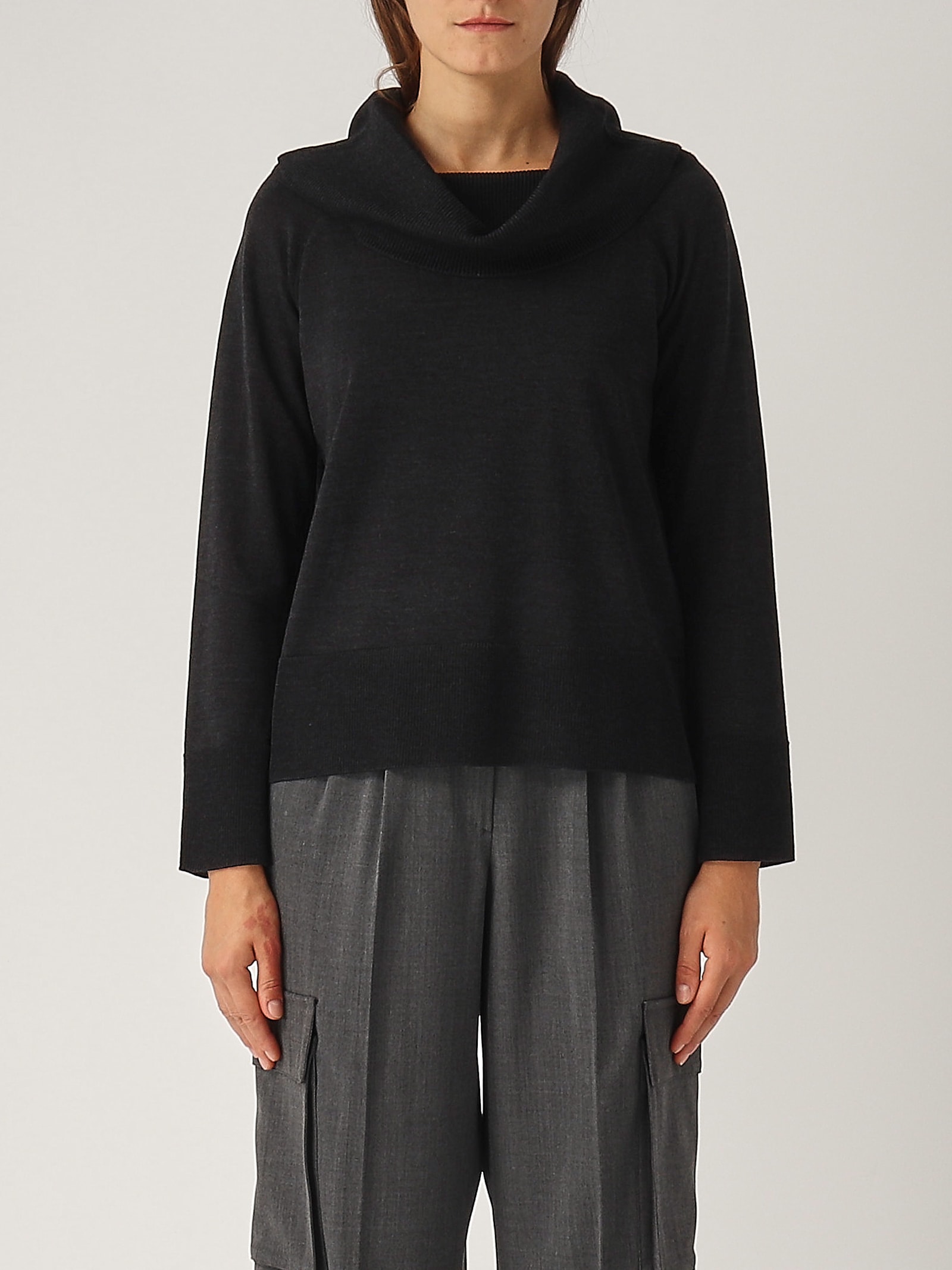 Shop Max Mara Rivetto Sweater In Antracite