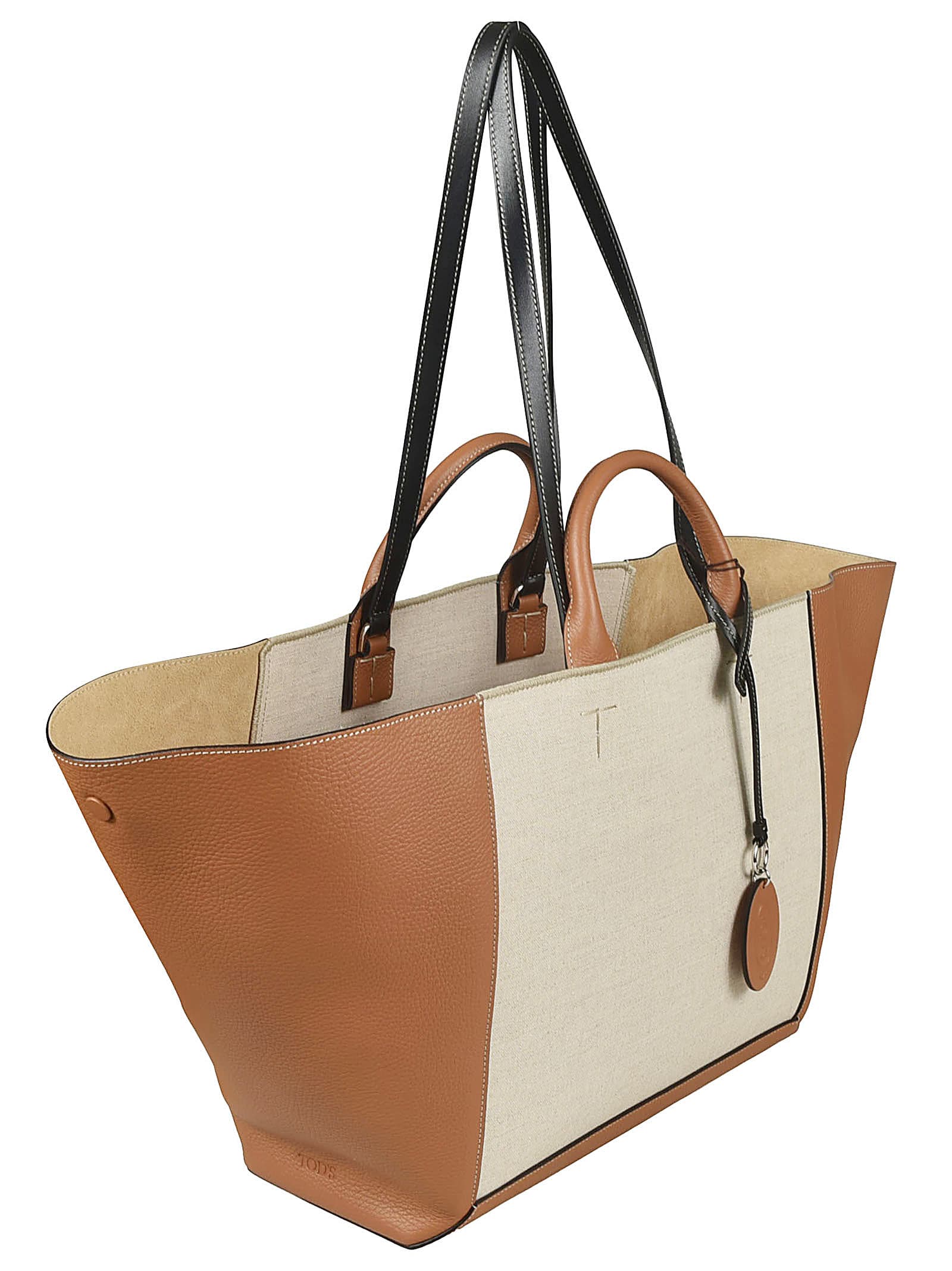 Shop Tod's Cln Shopper Bag In Brown