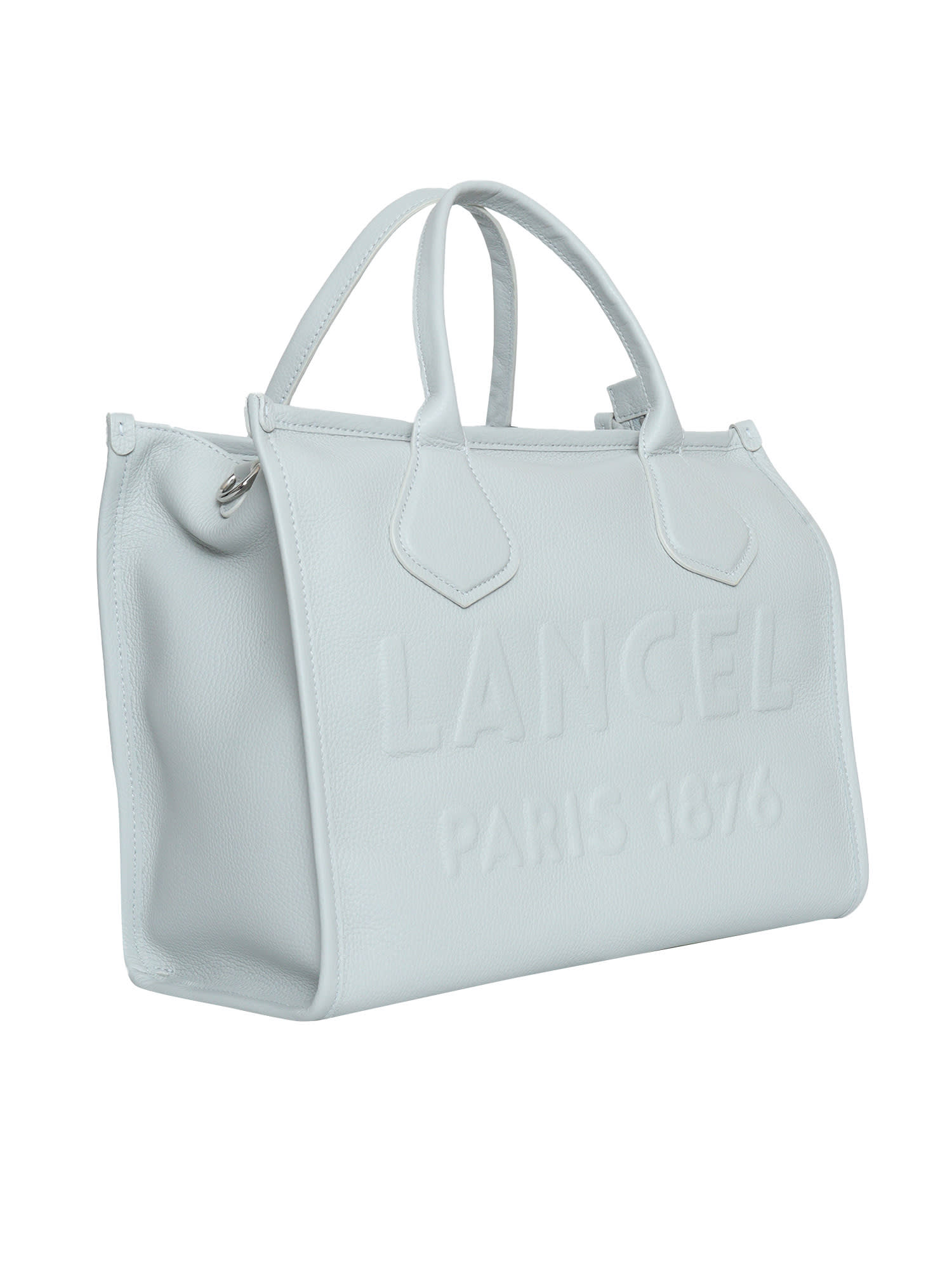 Shop Lancel White Cabas Bag