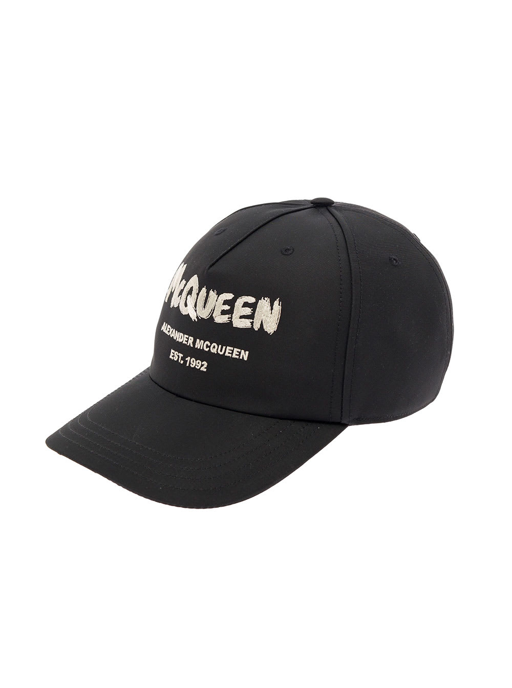 Black Logo-printed Hat Man Alexander Mcqueen